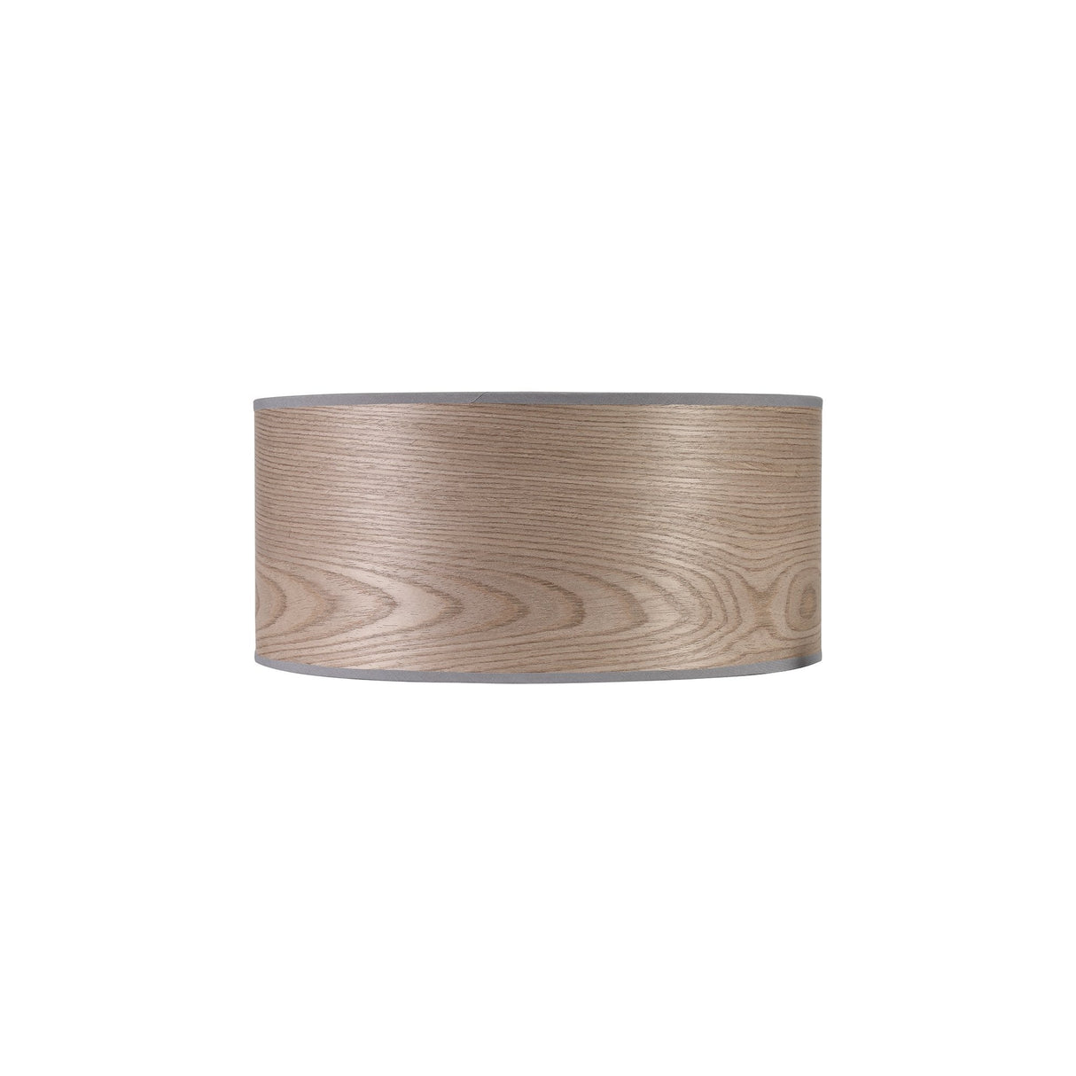 Rustic Grey Oak Wood Effect Pendant Shade, 395 x 180mm, White Laminate Finish