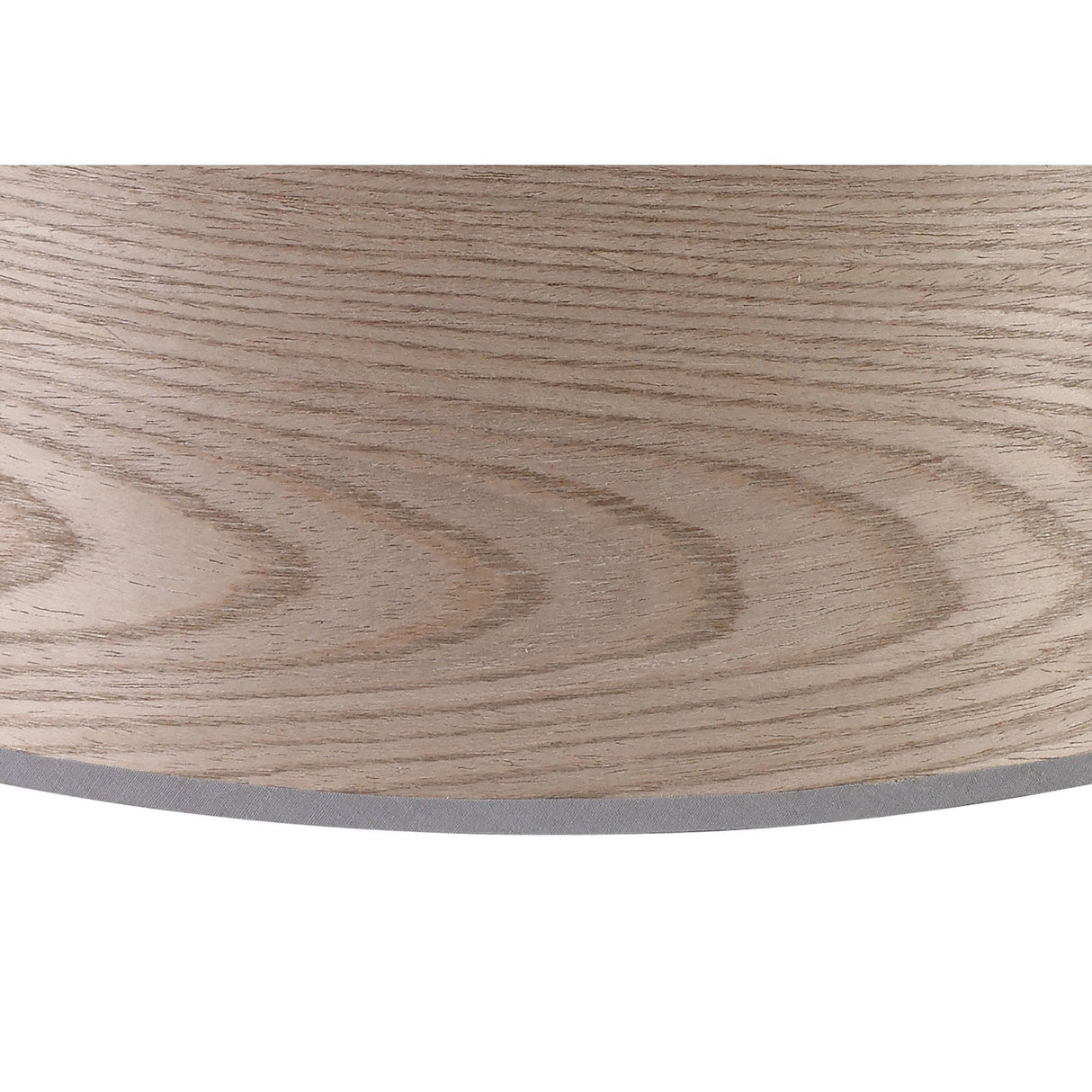 Rustic Grey Oak Wood Effect Pendant Shade, 395 x 180mm, White Laminate Finish
