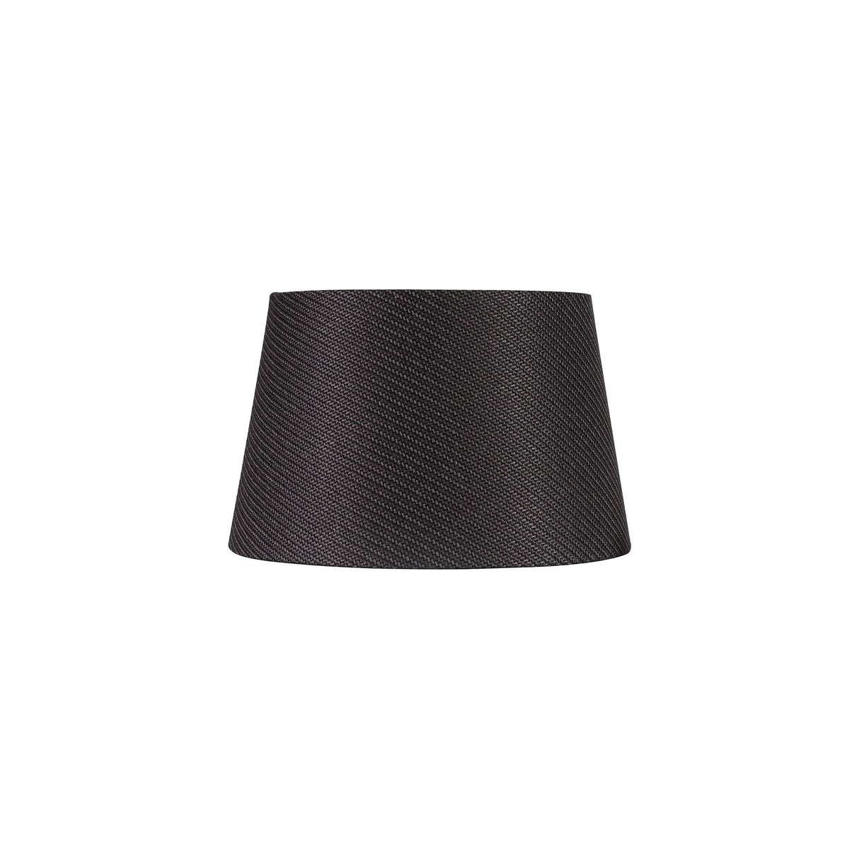 Charcoal Grey Round Fabric Shade with White Laminate - 280/350 x 220mm