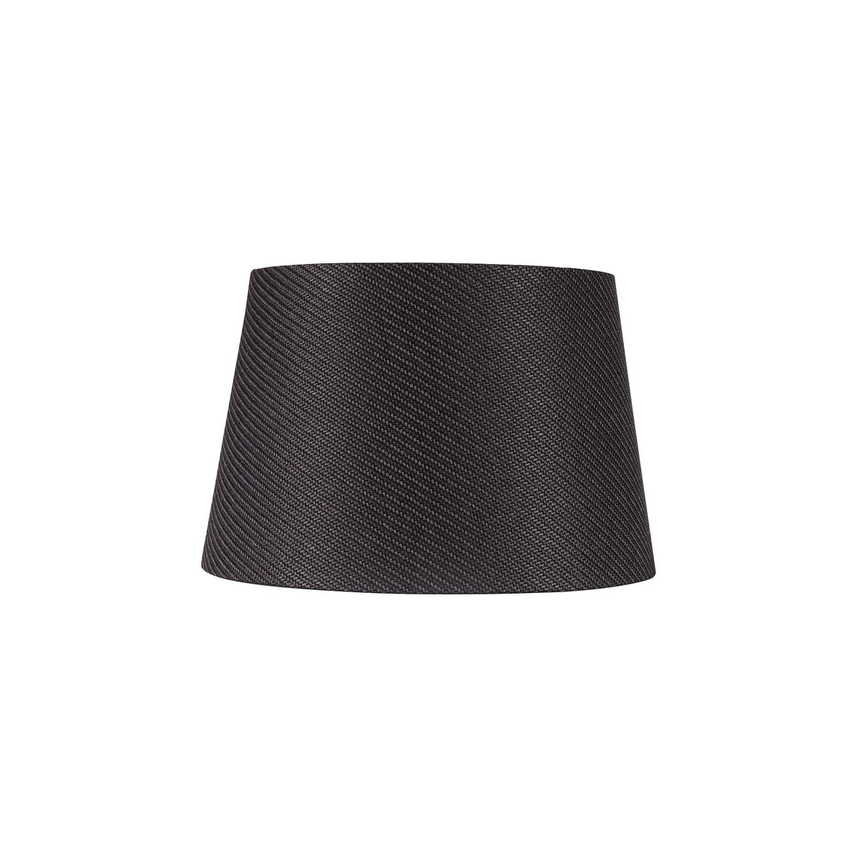 Charcoal Grey Fabric Shade with Translucent White Laminate - Round, 320/400 x 260mm