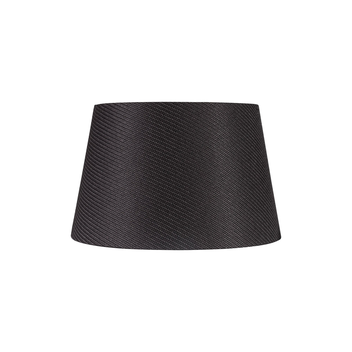 Modern Charcoal Grey Fabric Pendant Lamp Shade, Translucent White Interior, 350/450mm Diameter