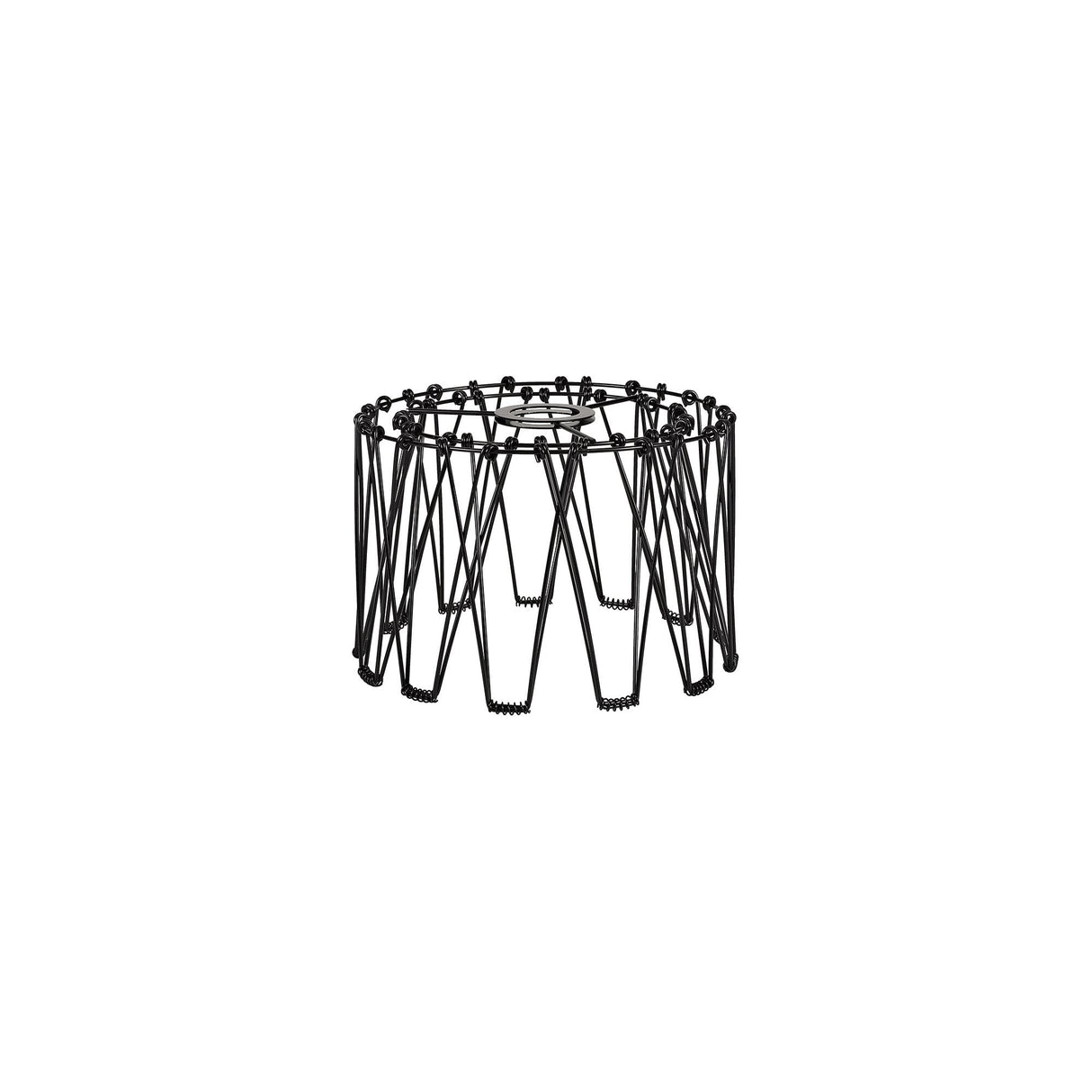 Adjustable Matte Black Non-Electric Shade, 30cm