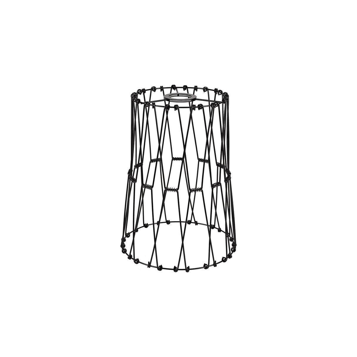 Adjustable Matte Black Non-Electric Shade, 30cm