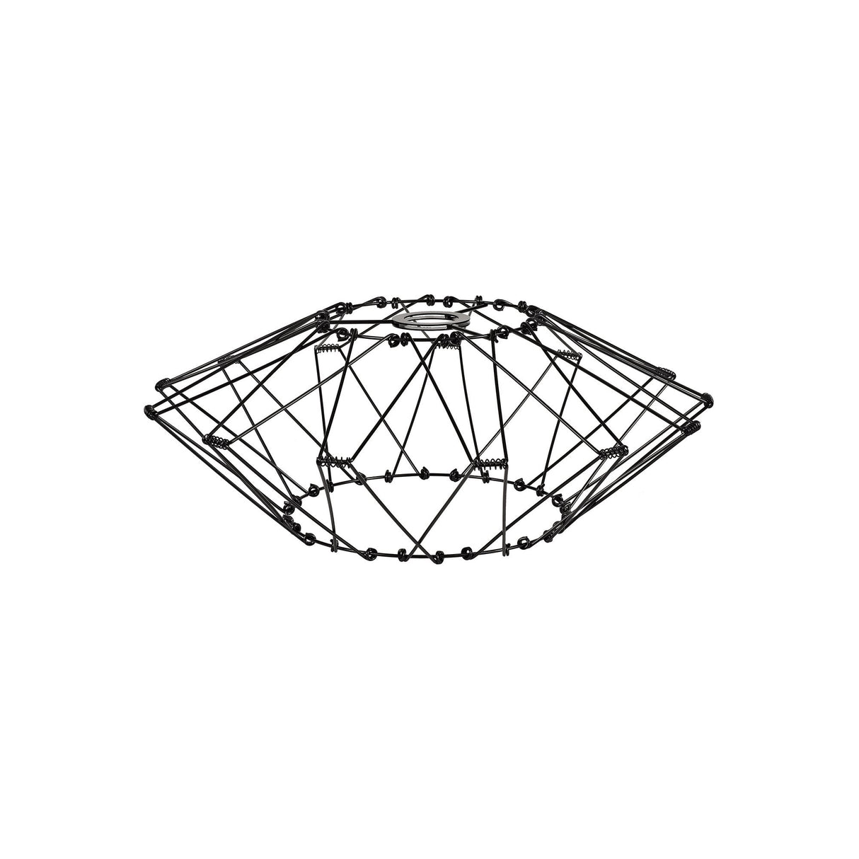 Adjustable Matte Black Non-Electric Shade, 30cm