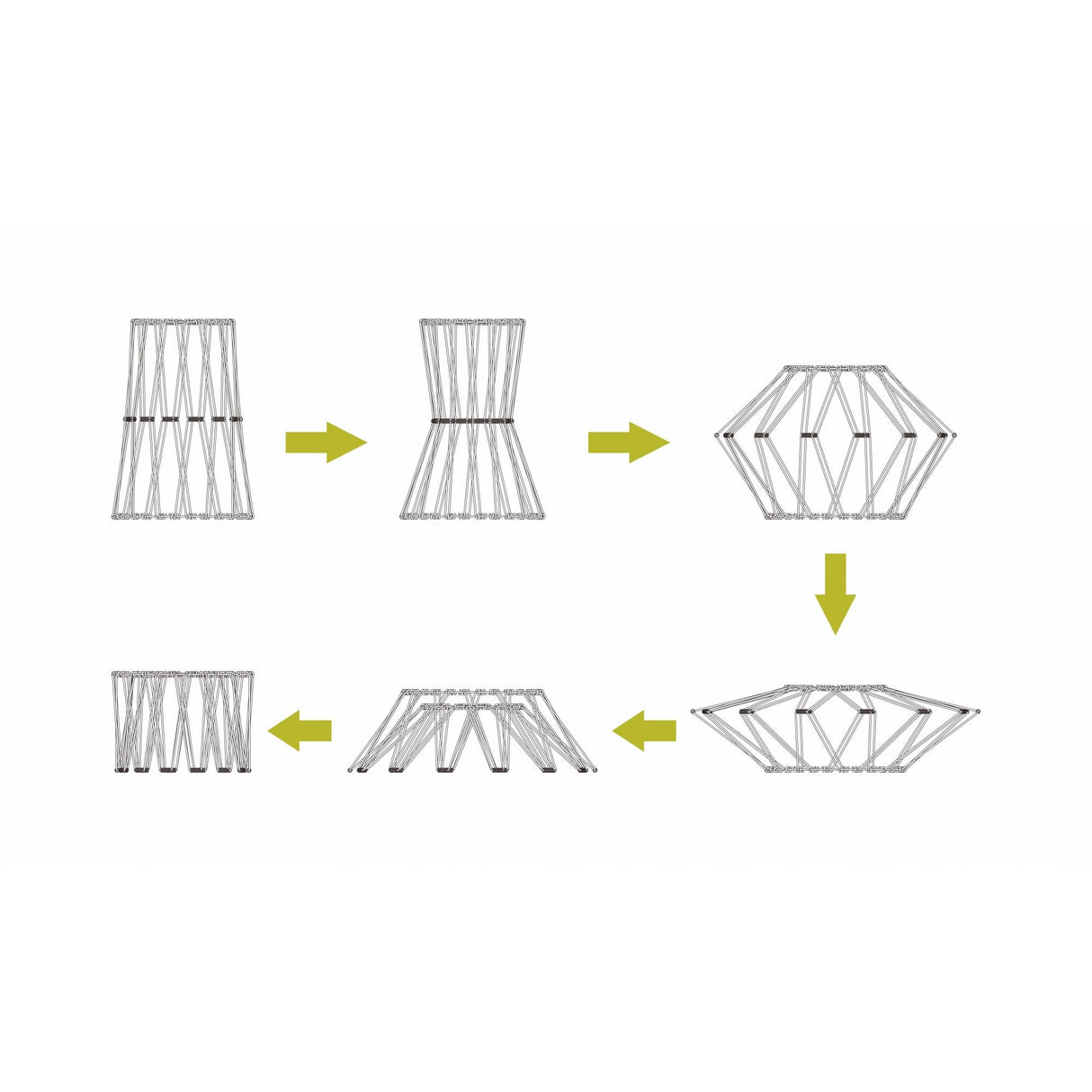 French Gold Adjustable & Flexible Non-Electric Shade, 30cm