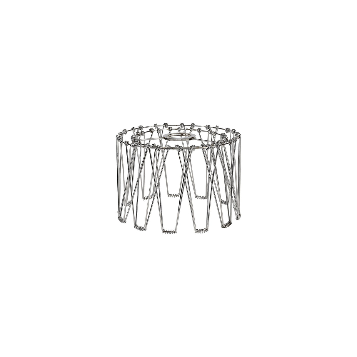 Adjustable 30cm Polished Chrome Non-Electric Flexible Lamp Shade