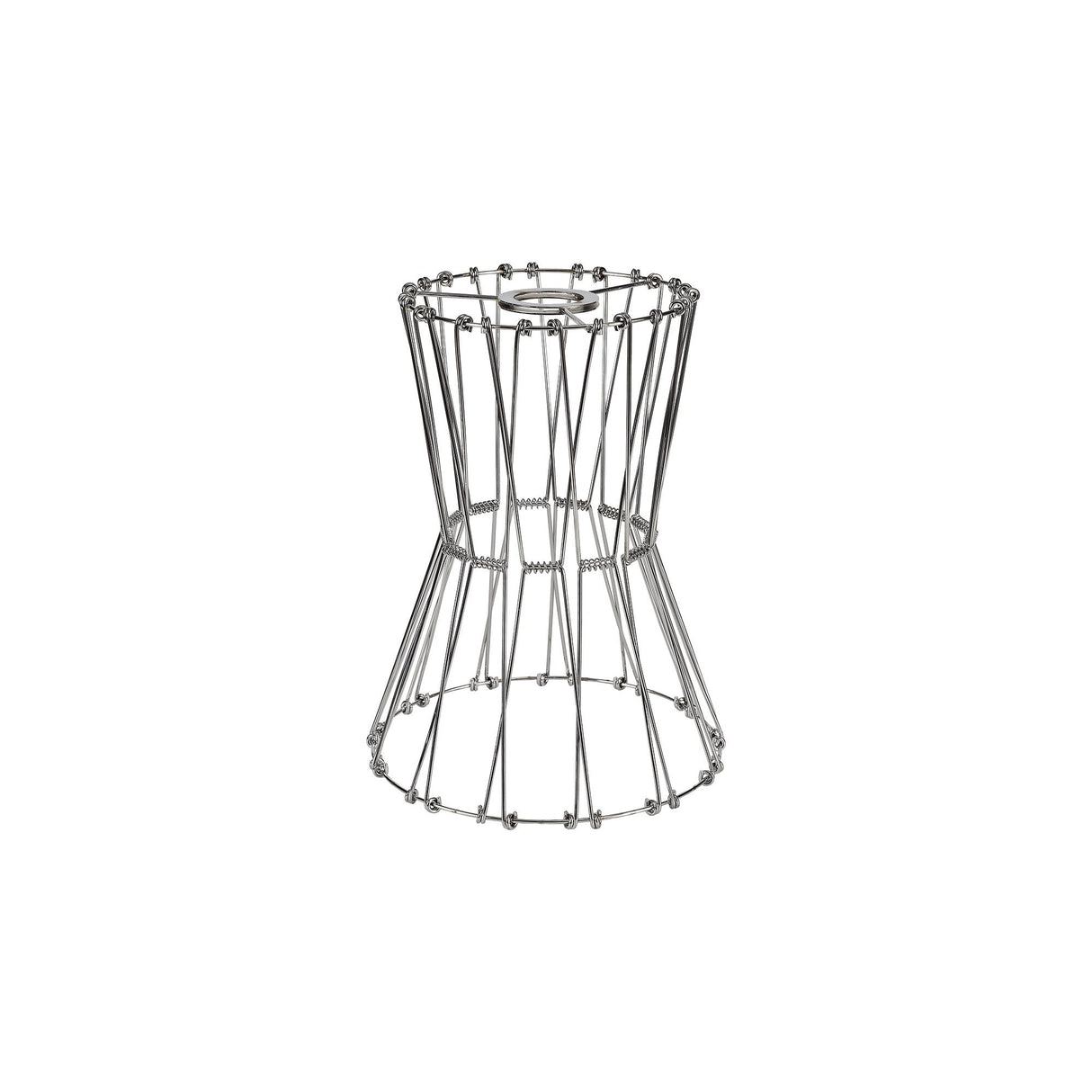 Adjustable 30cm Polished Chrome Non-Electric Flexible Lamp Shade