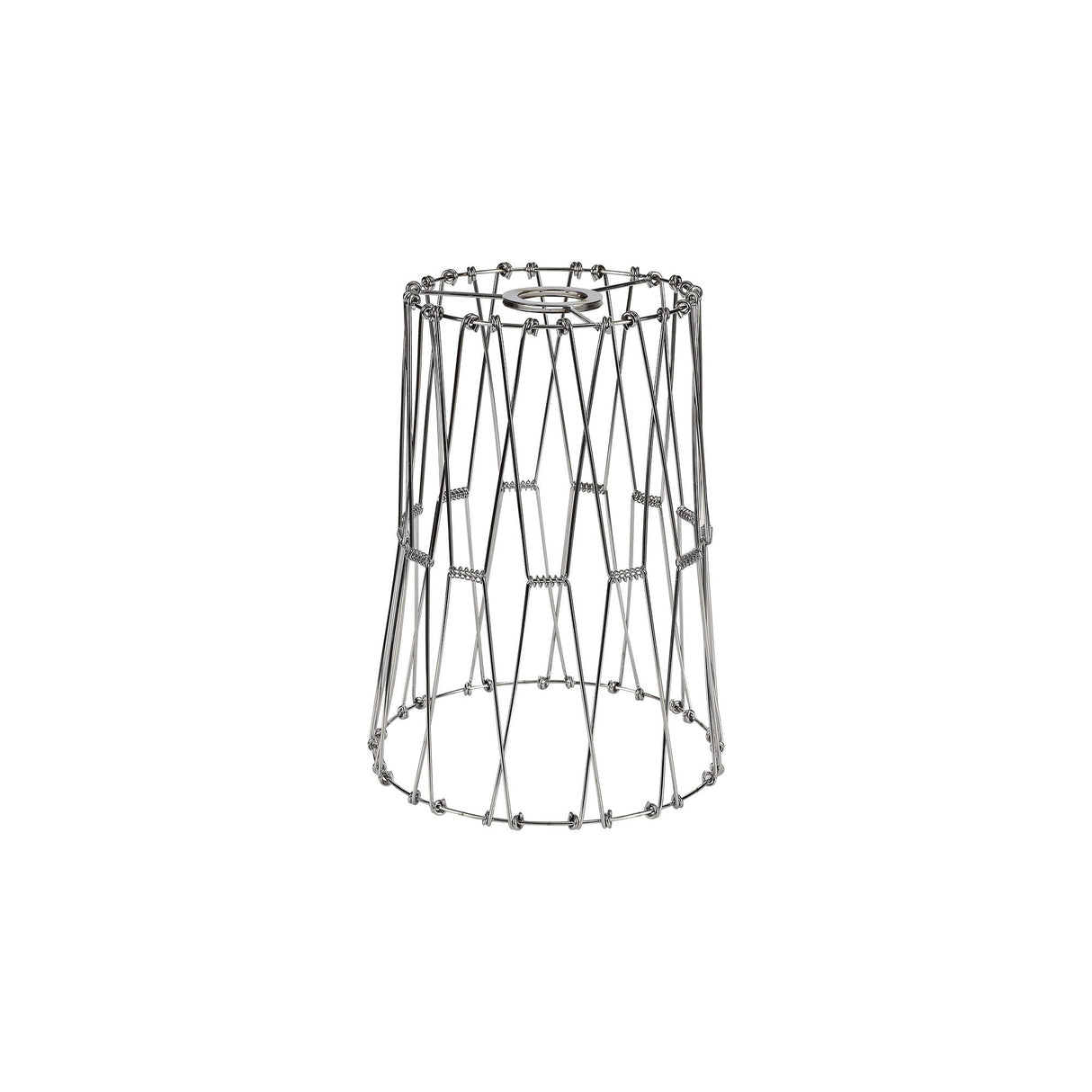 Adjustable 30cm Polished Chrome Non-Electric Flexible Lamp Shade