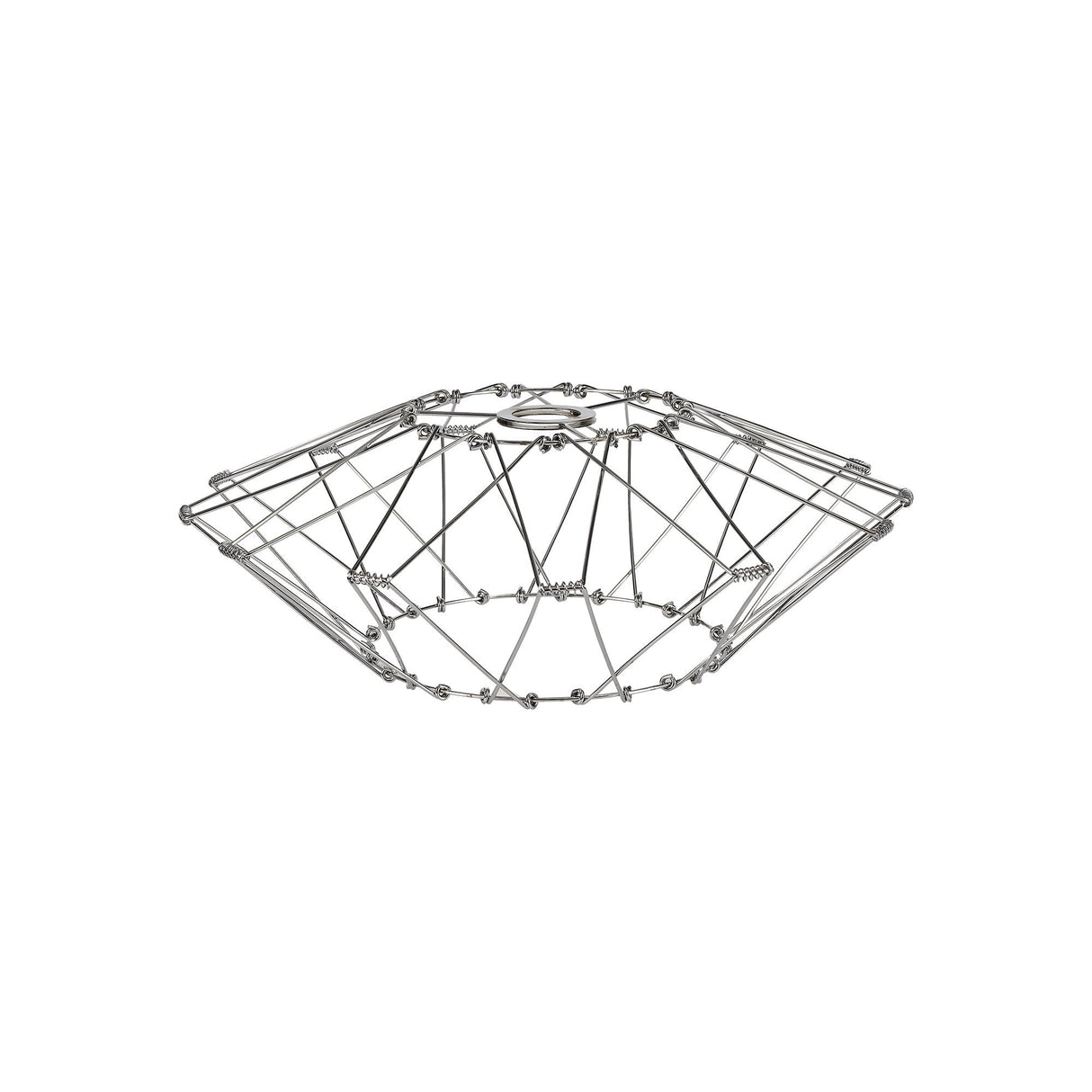 Adjustable 30cm Polished Chrome Non-Electric Flexible Lamp Shade