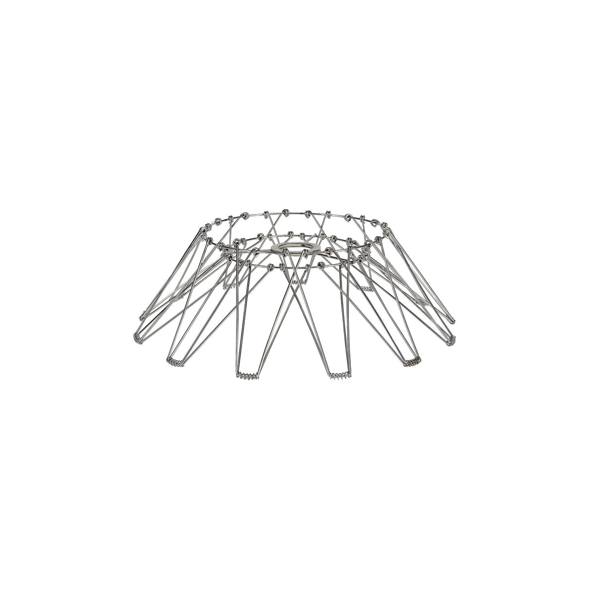 Adjustable 30cm Polished Chrome Non-Electric Flexible Lamp Shade