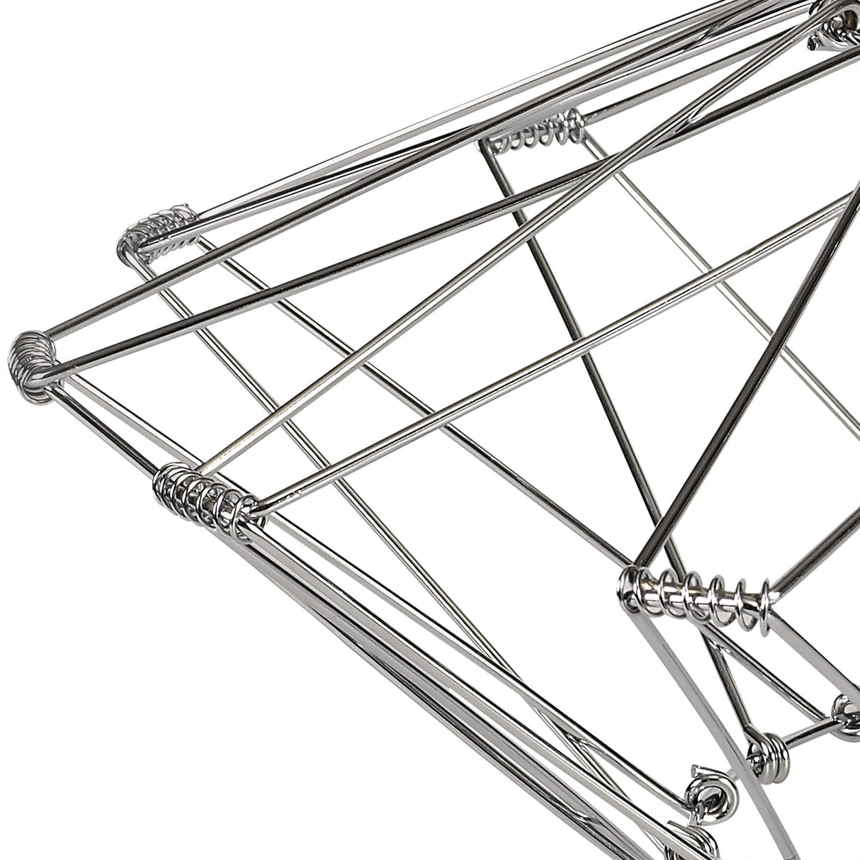 Adjustable 30cm Polished Chrome Non-Electric Flexible Lamp Shade