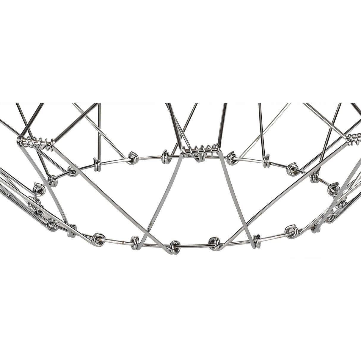 Adjustable 30cm Polished Chrome Non-Electric Flexible Lamp Shade