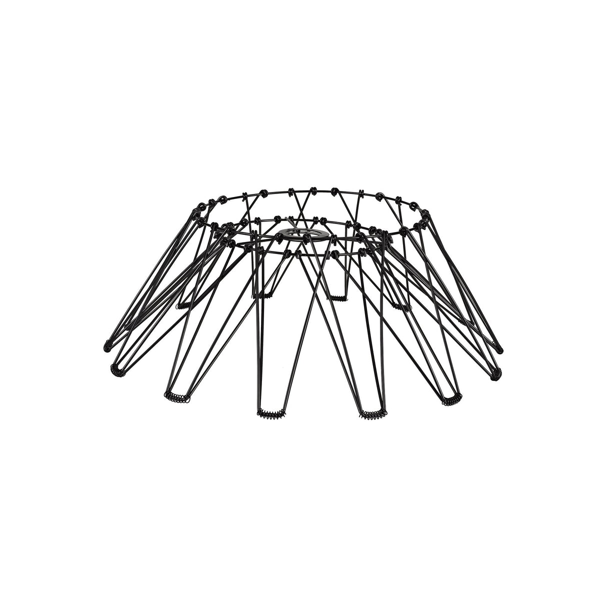 40cm Adjustable & Flexible Matt Black Shade (Non-Electric)