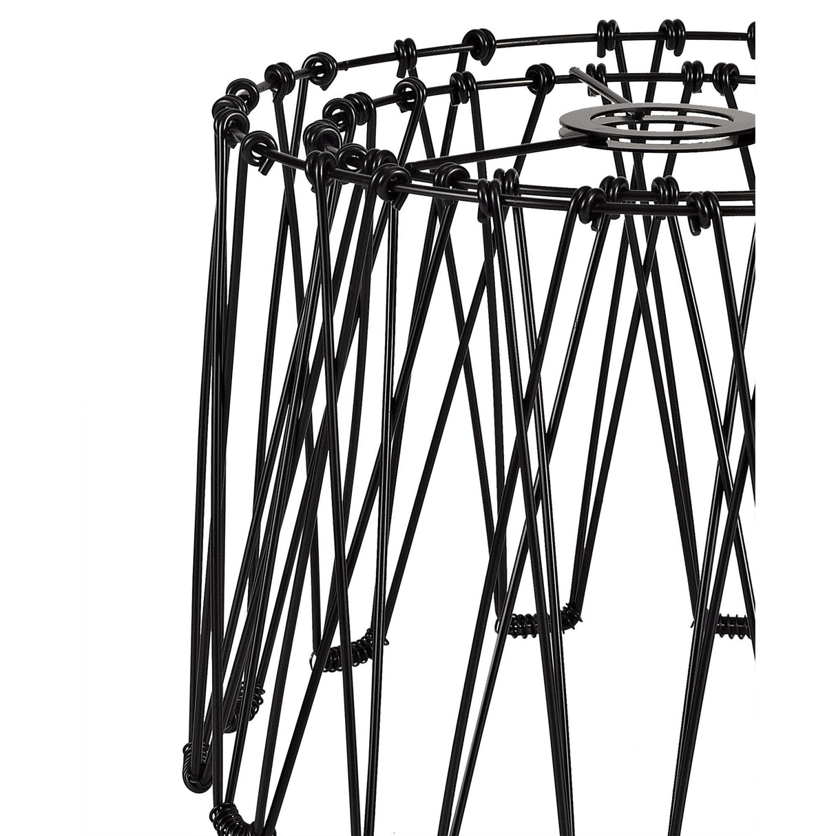 40cm Adjustable & Flexible Matt Black Shade (Non-Electric)
