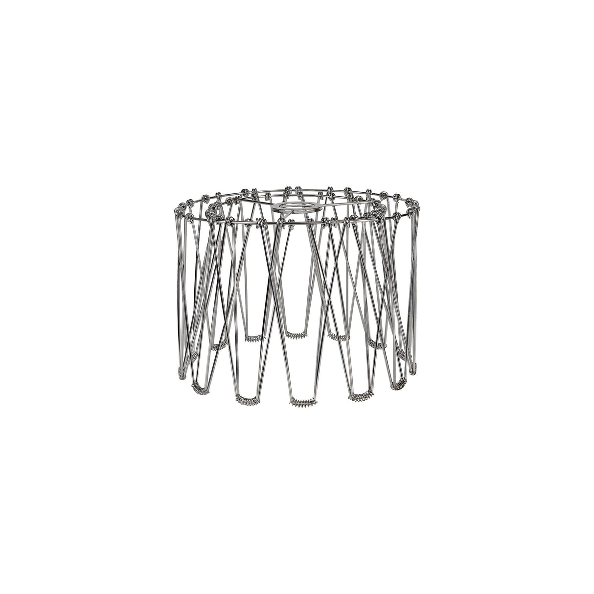 Adjustable Polished Chrome Pendant Shade - 40cm