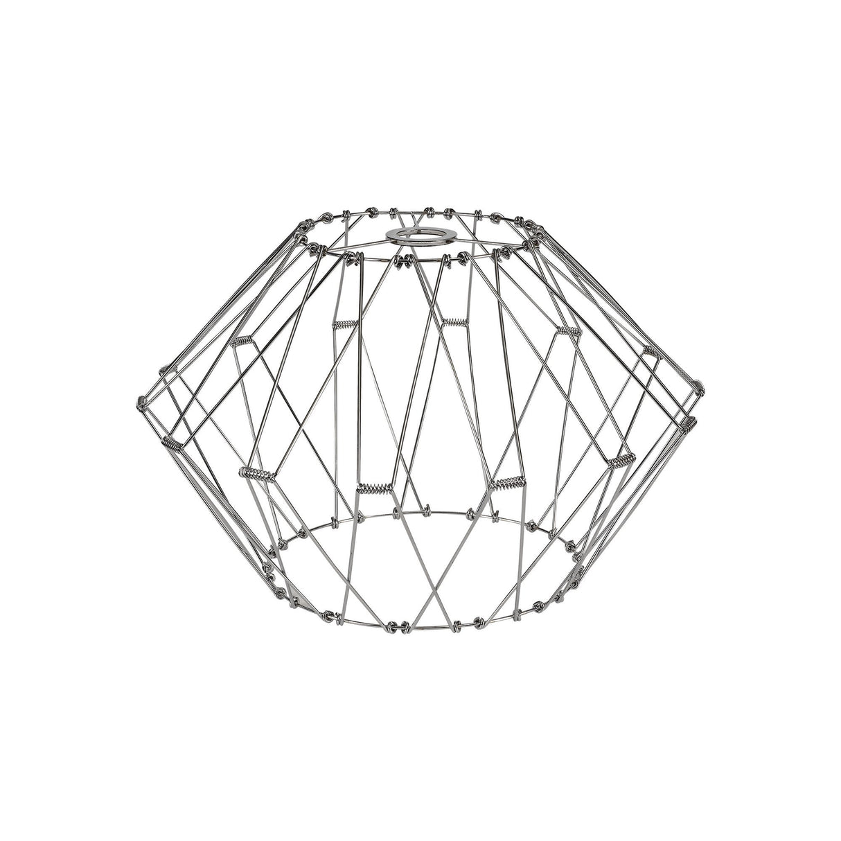 Adjustable Polished Chrome Pendant Shade - 40cm