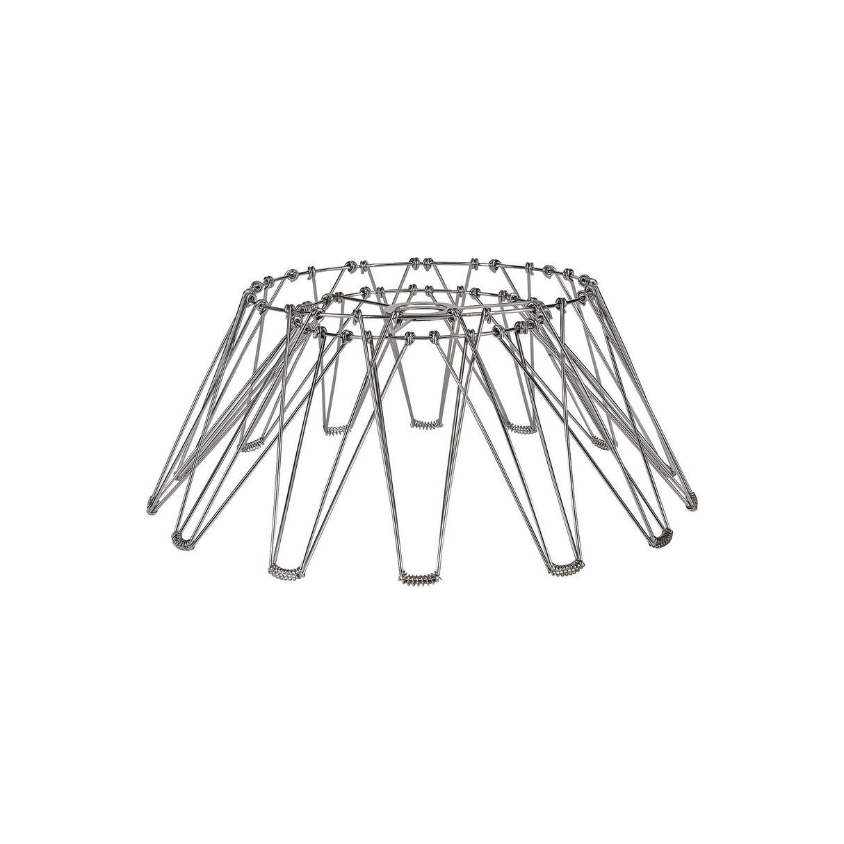 Adjustable Polished Chrome Pendant Shade - 40cm