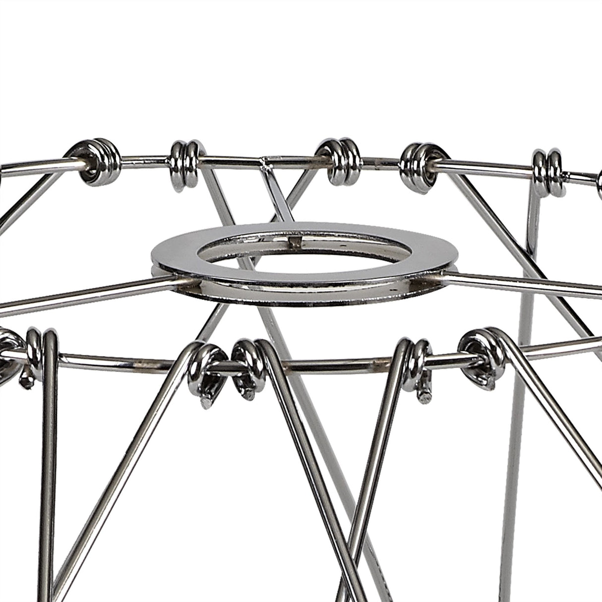 Adjustable Polished Chrome Pendant Shade - 40cm