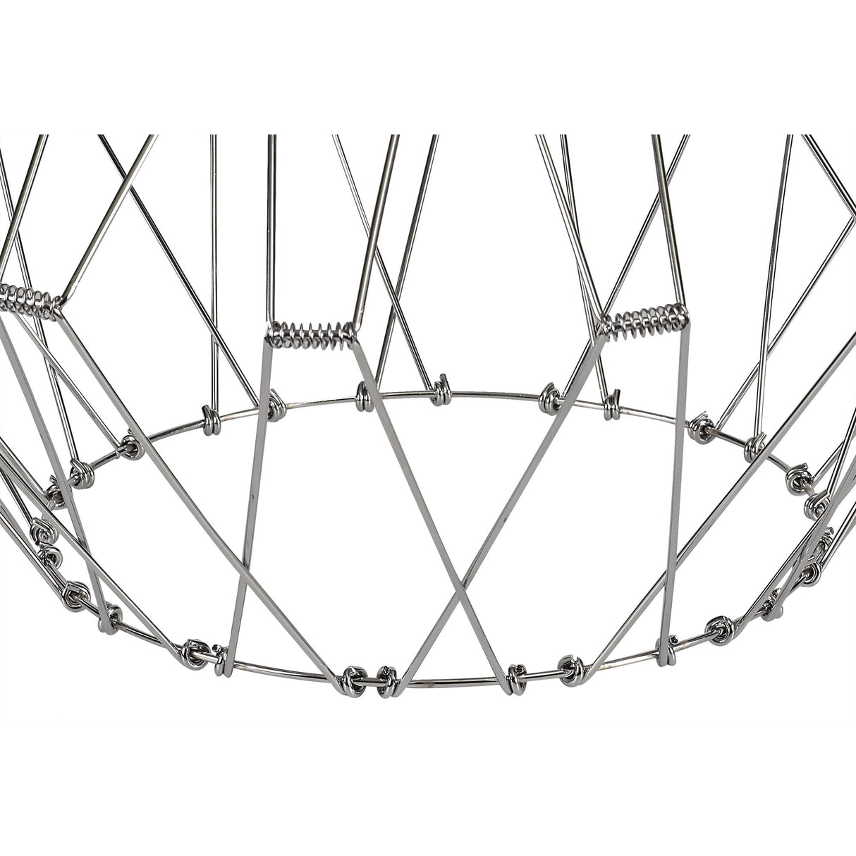 Adjustable Polished Chrome Pendant Shade - 40cm