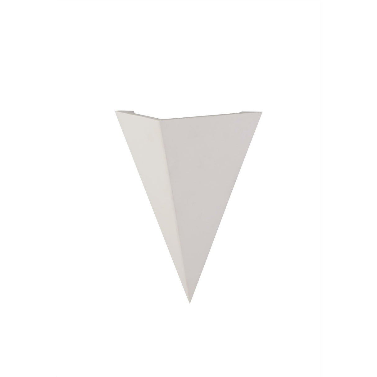 Geometric Illuminance Wall Sconce – Customizable White Finish