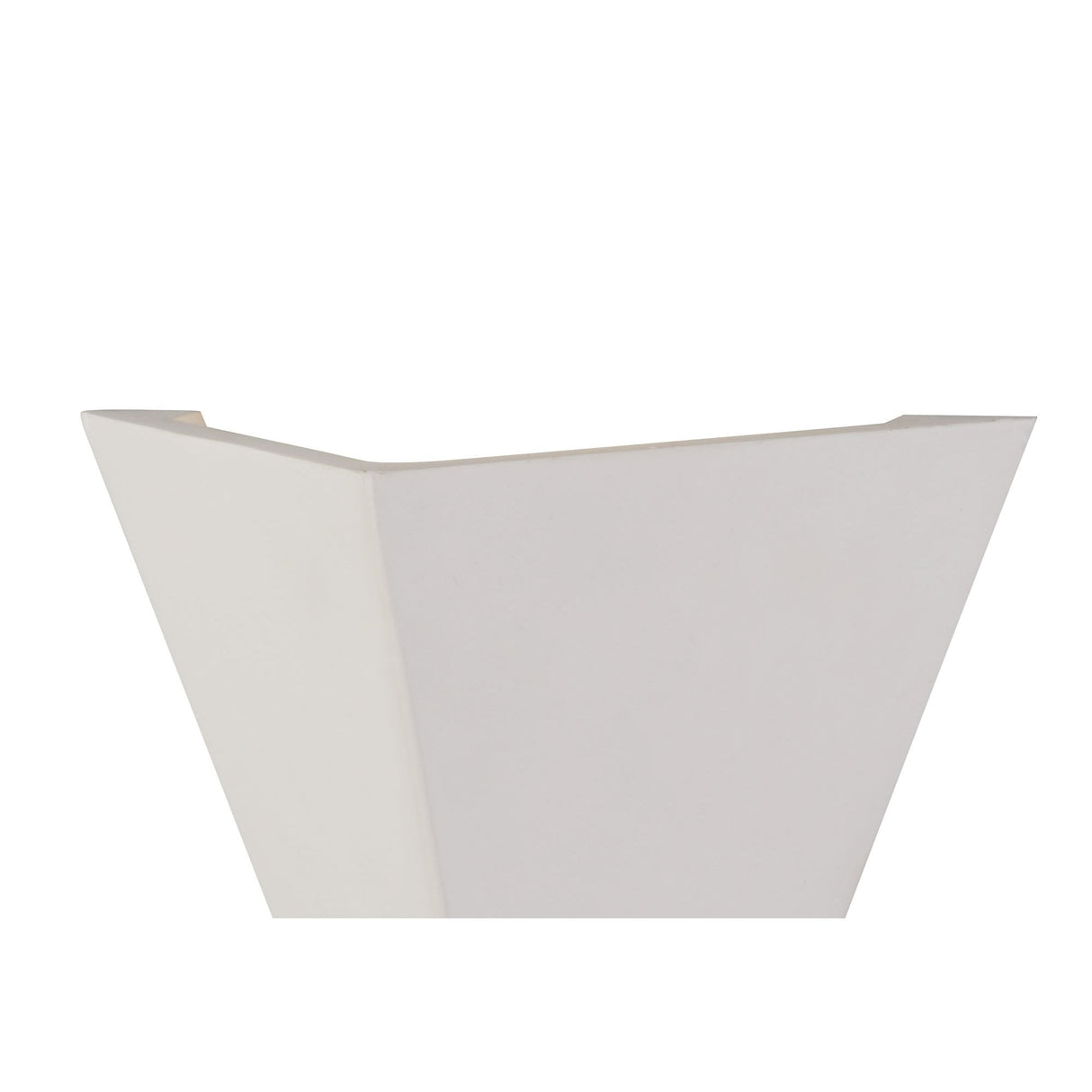 Geometric Illuminance Wall Sconce – Customizable White Finish