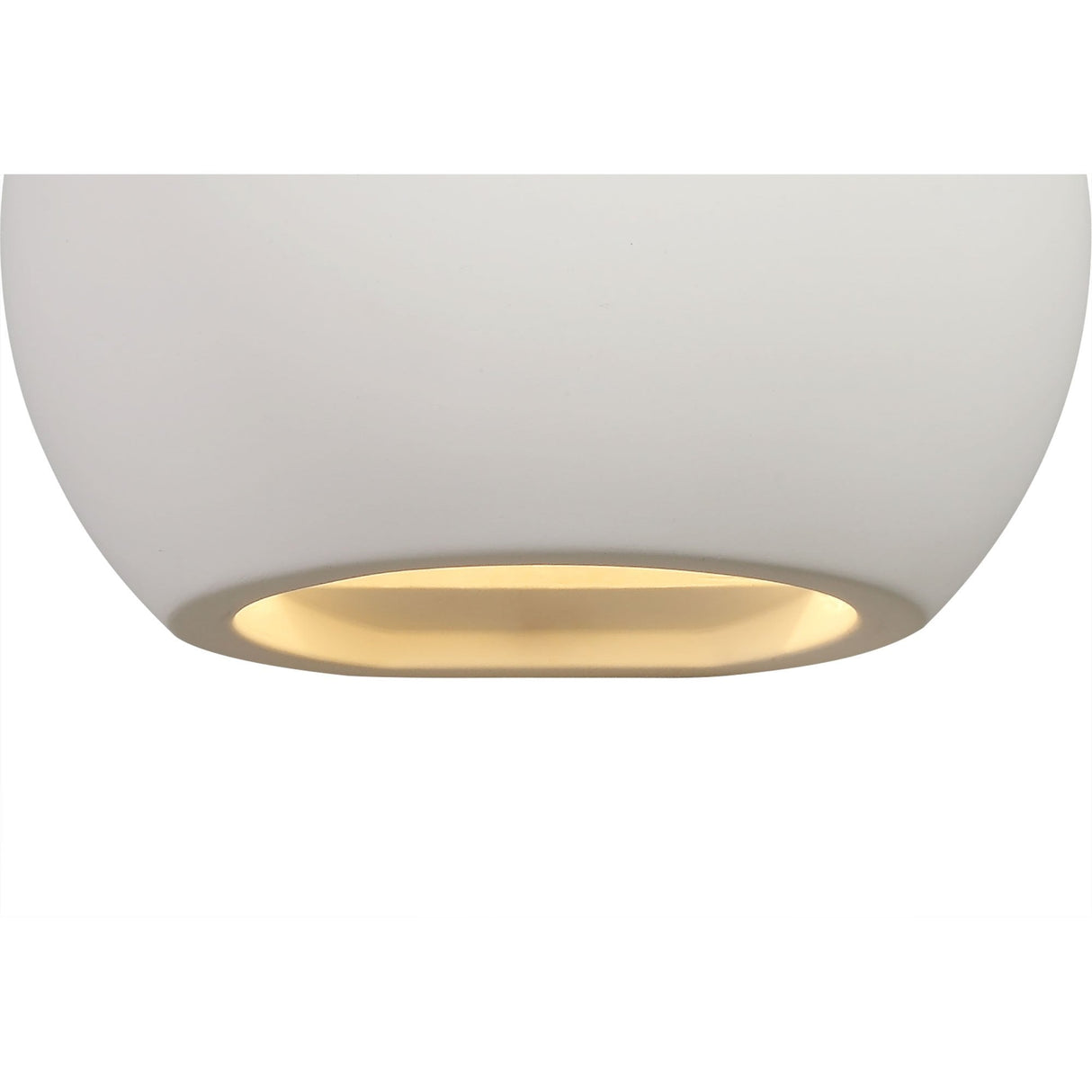 Elegant White Gypsum Up & Down Wall Sconce, G9-Compatible