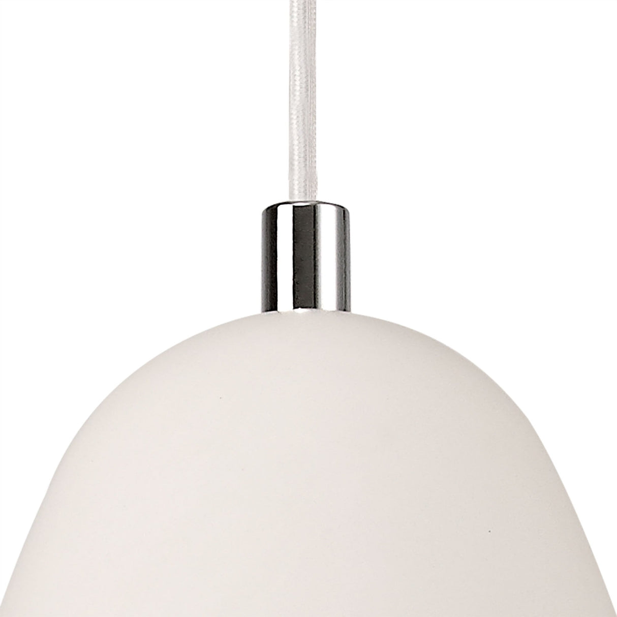 Versatile White Gypsum Pendant Light, E27 Socket