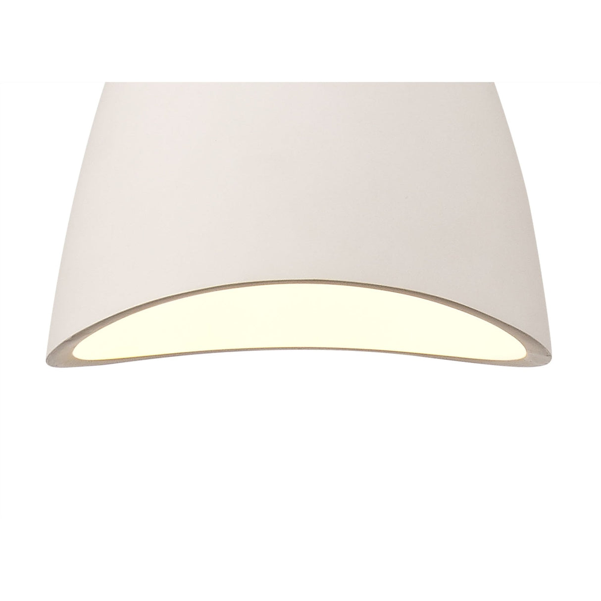 Versatile White Gypsum Pendant Light, E27 Socket