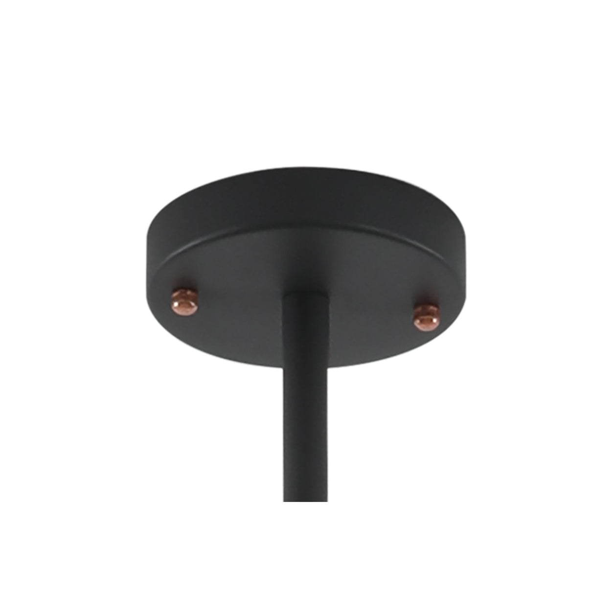 Contemporary 5-Light Adjustable Pendant, Sand Black/Copper/White