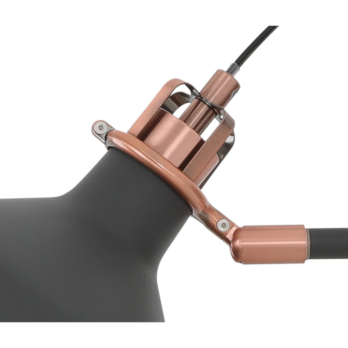 Modern Adjustable Wall Sconce Lamp, 1 x E27, Black/Copper/White Finish