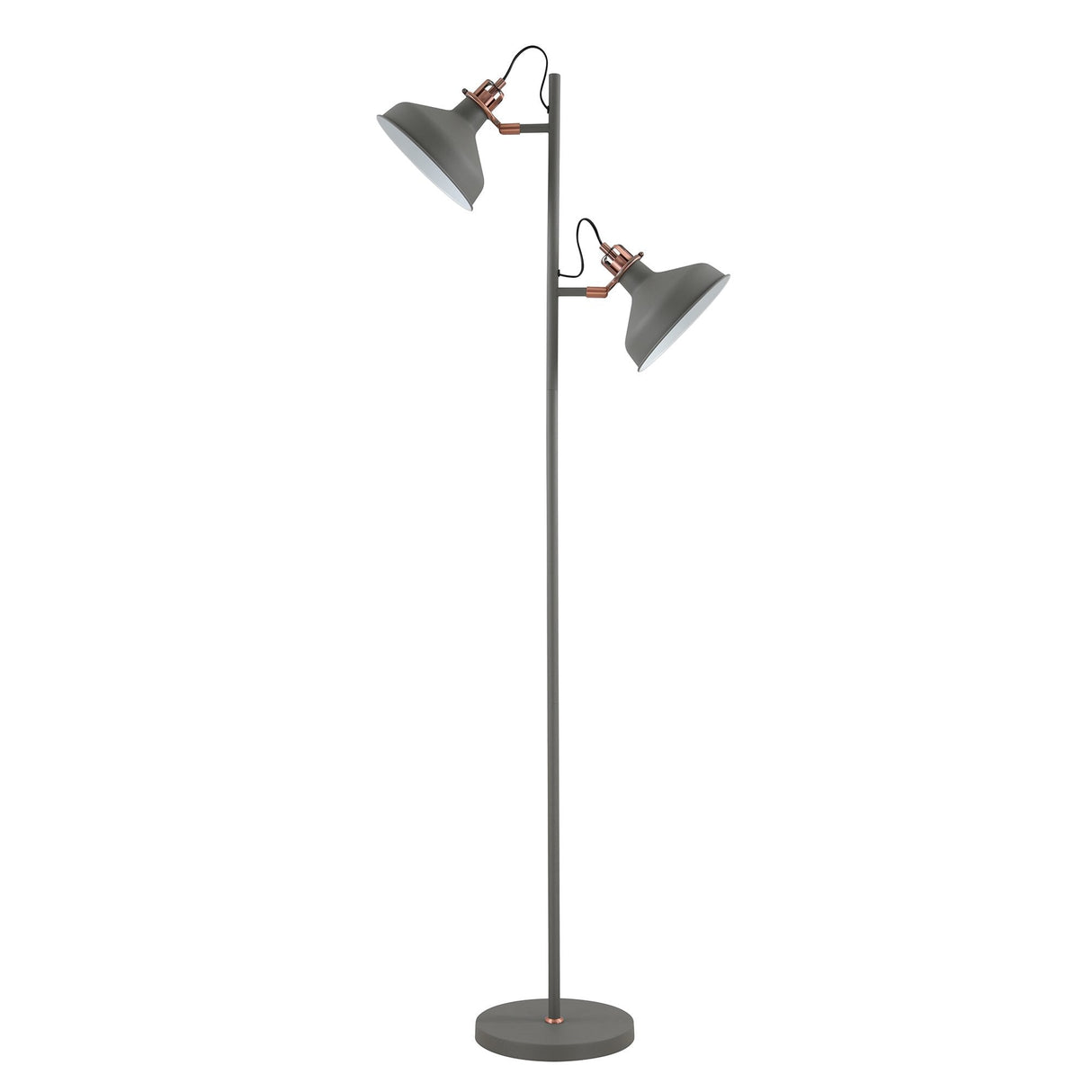 Chic Duo-Tone Floor Lamp with Foot Switch Control