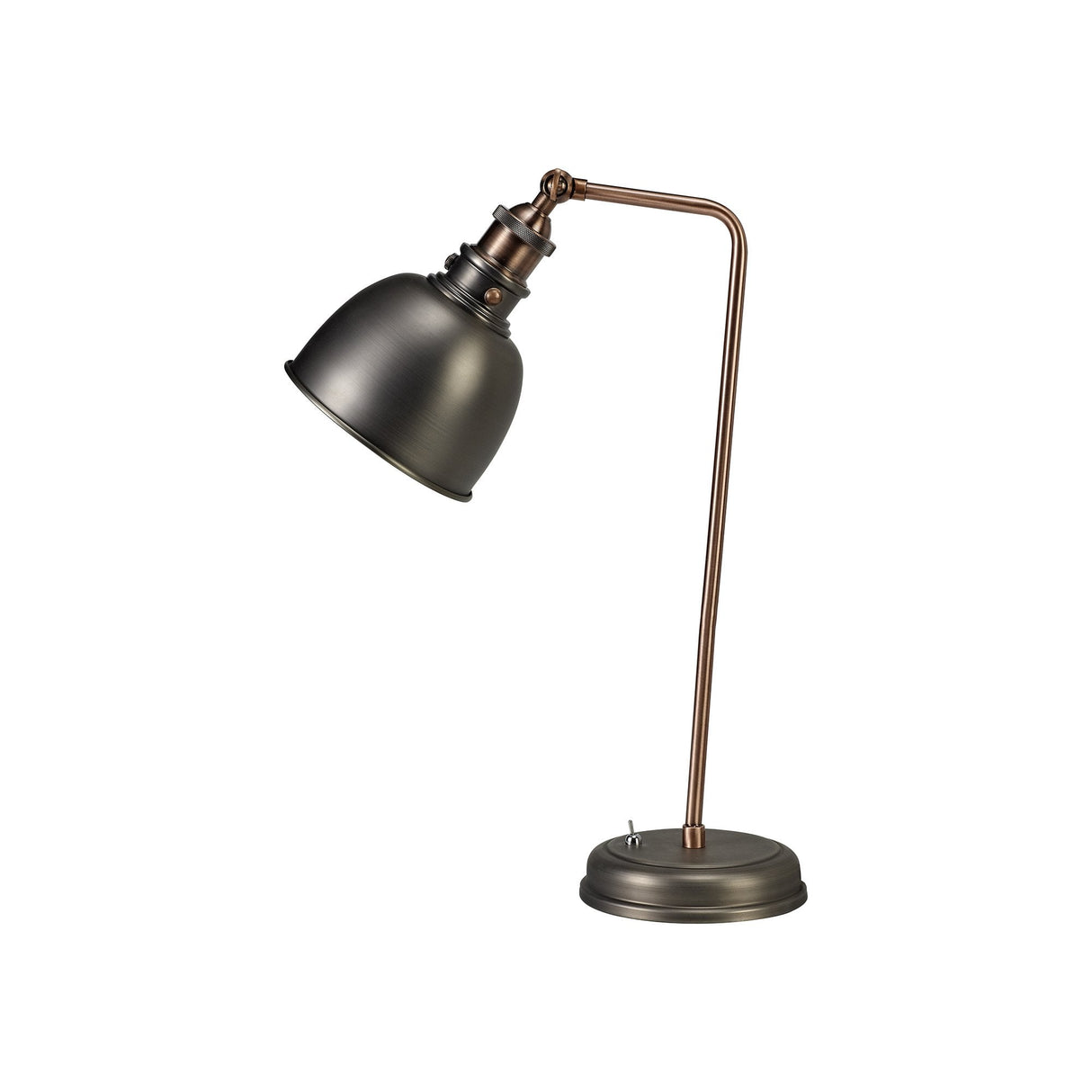 Vintage Adjustable Table Lamp with Dual-Tone Finish