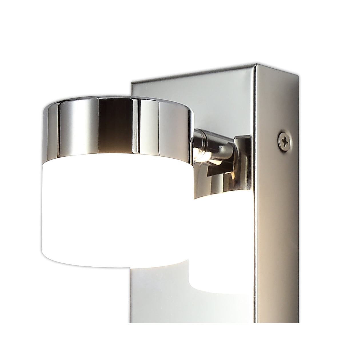 Polished Chrome Adjustable Wall Lamp, 5W Integrated LED, Natural White 4000K, IP44, 3-Year Warranty