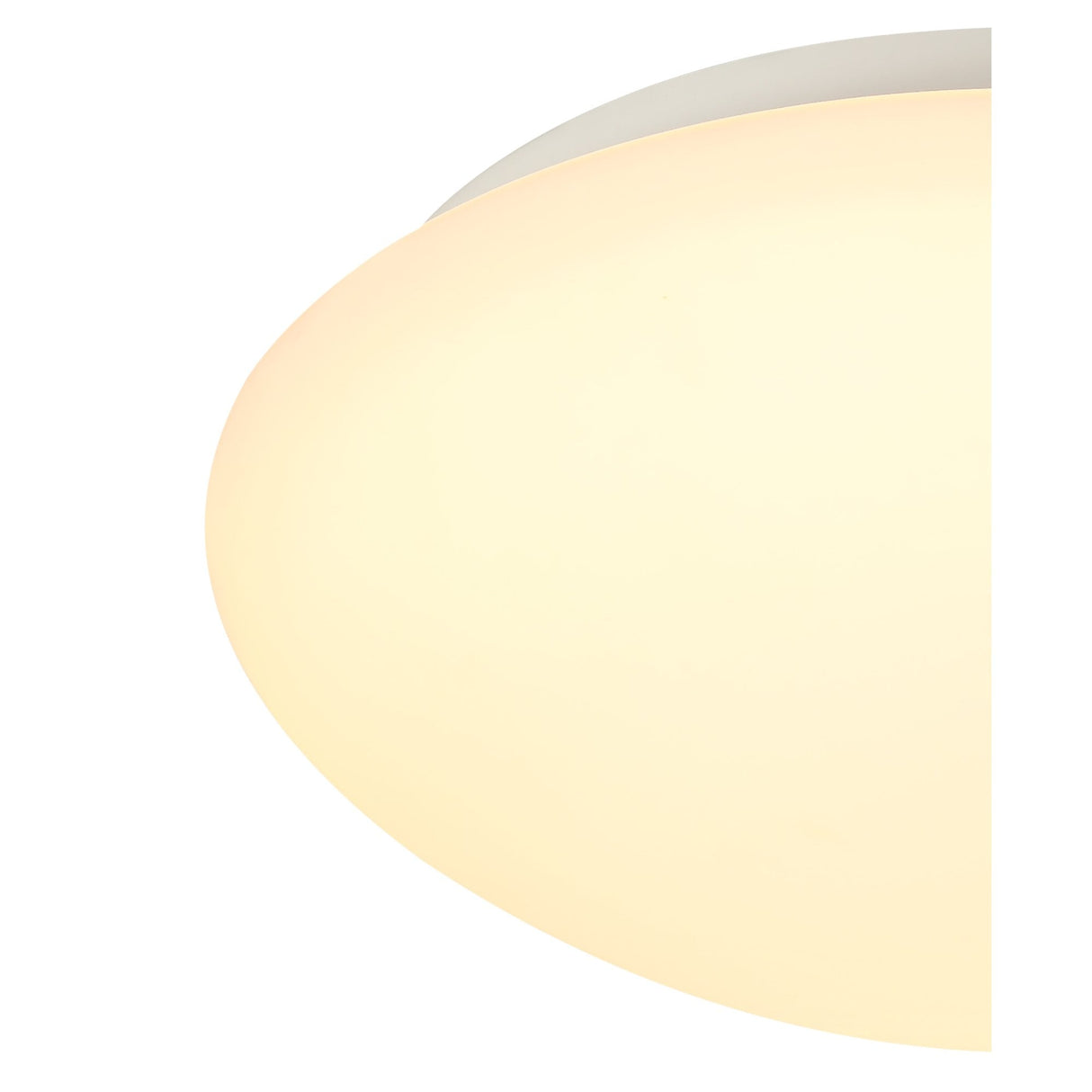Elegant 18W LED Ceiling Light with Frosted Glass - Warm White 3000K, IP44