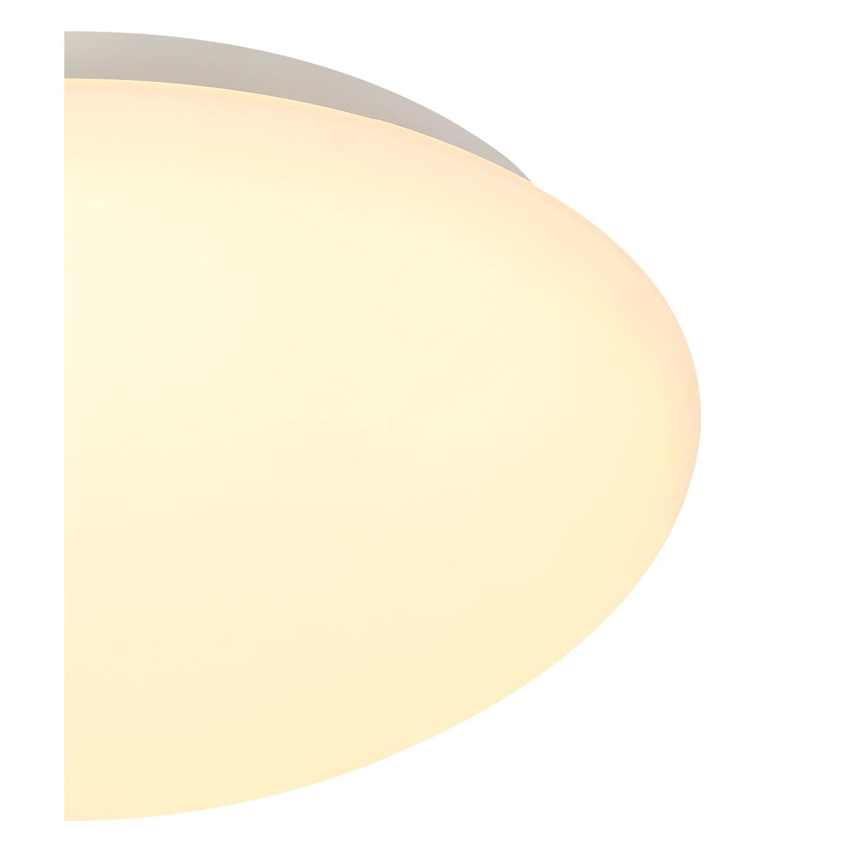Elegant 18W LED Ceiling Light with Frosted Glass - Warm White 3000K, IP44