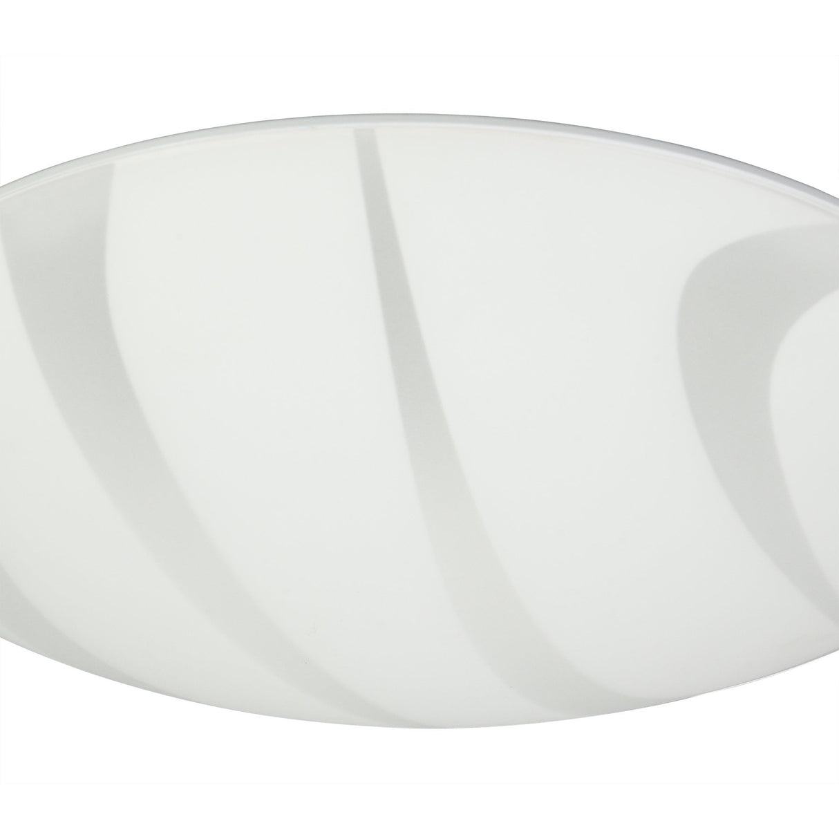 Polished Chrome Ceiling Light, 405mm, 24W LED, Warm 3000K, Frosted Finish, 3-Year Warranty