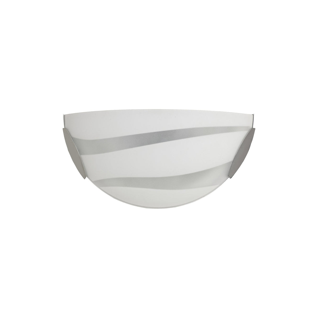 Polished Chrome & Frosted Wall Lamp, LED 12W, Warm White 3000K, 780 Lumens, 3-Year Warranty