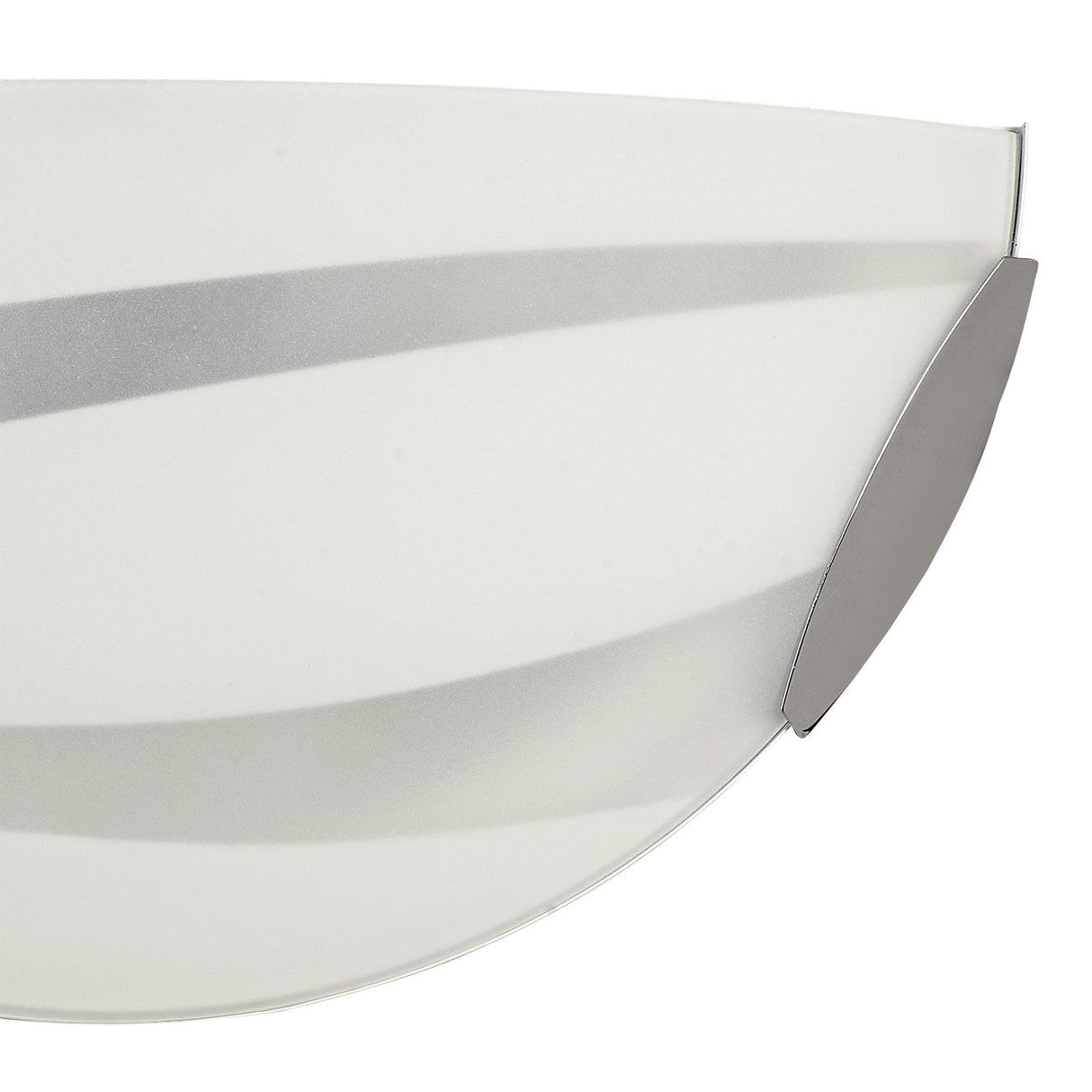 Polished Chrome & Frosted Wall Lamp, LED 12W, Warm White 3000K, 780 Lumens, 3-Year Warranty