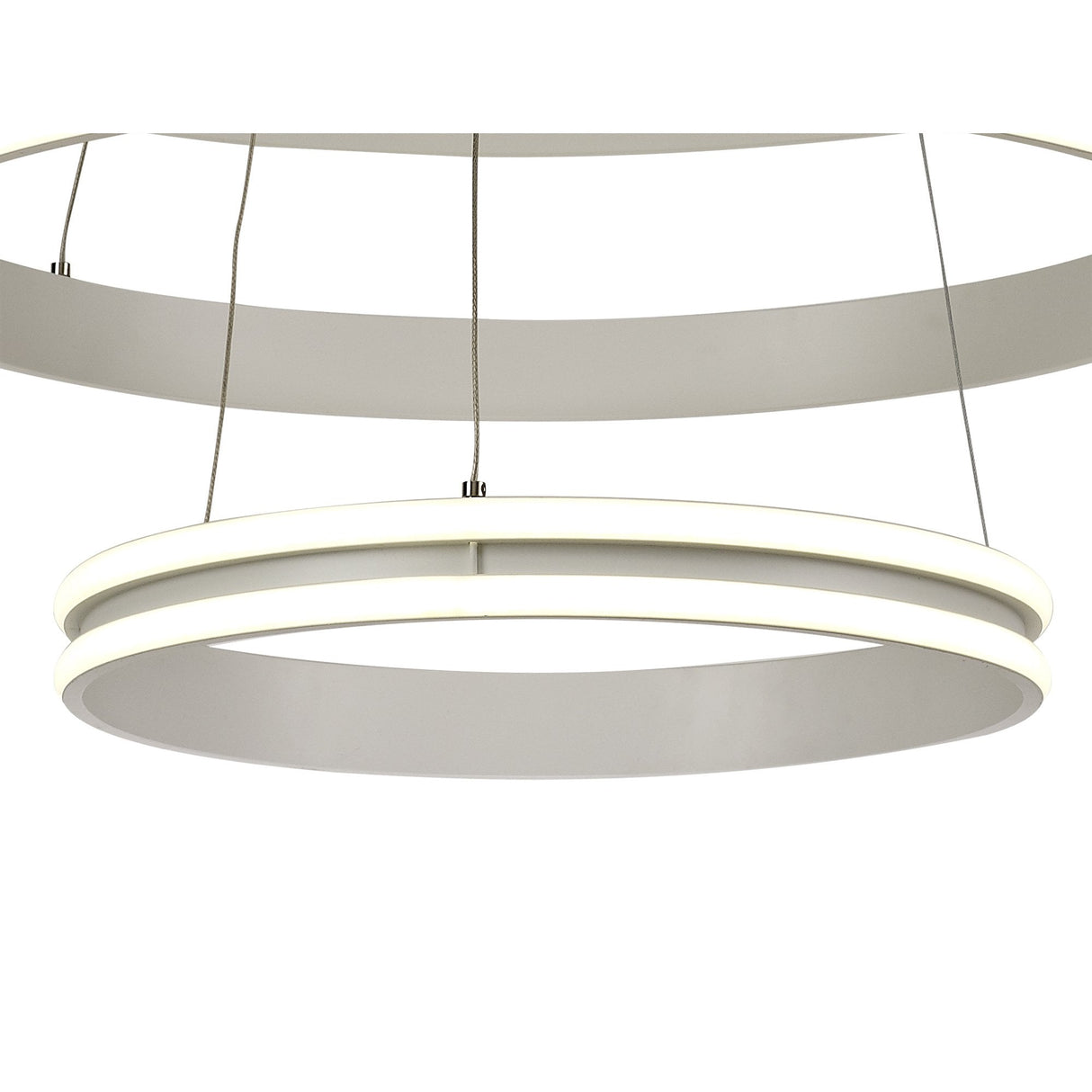 Contemporary 3-Tier LED Pendant Light, 4000K, 5470 Lumens, Matt White, Dimmable, 3-Year Warranty