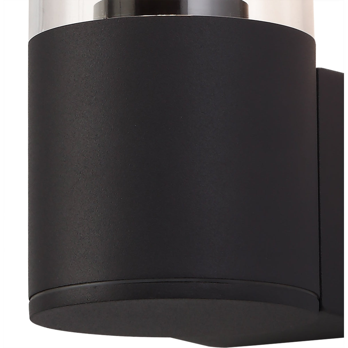 Modern Anthracite Wall Lamp with Clear Shade, E27, 20W Max, IP54, 2-Year Warranty