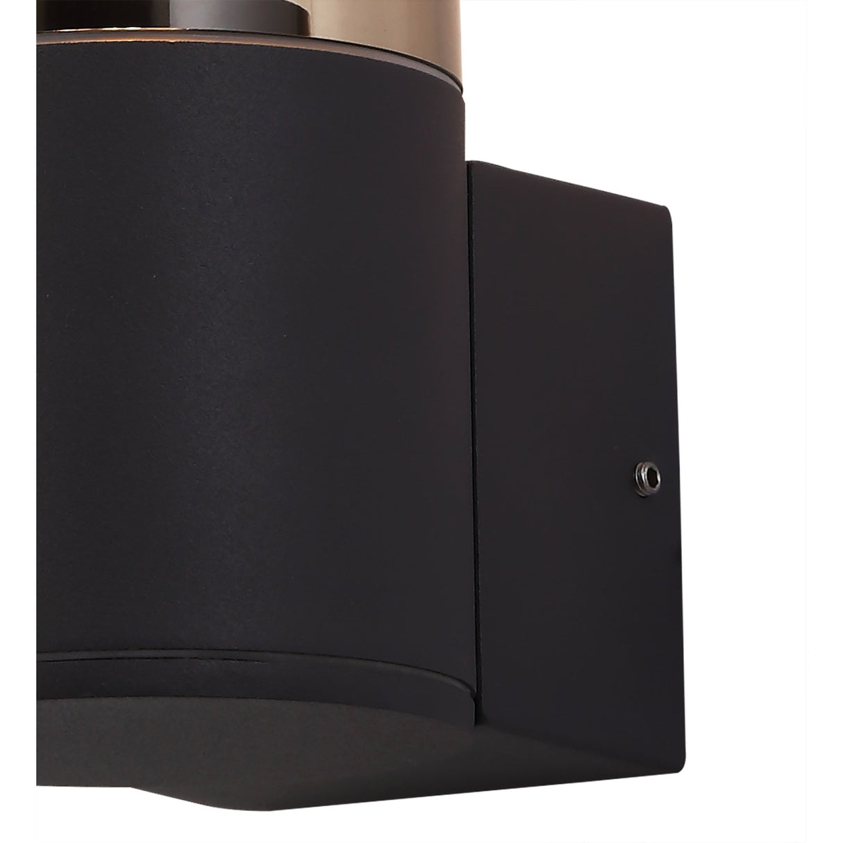 Sleek Anthracite Wall Lamp with Smoked Glass Shade, IP54, 2-Year Warranty