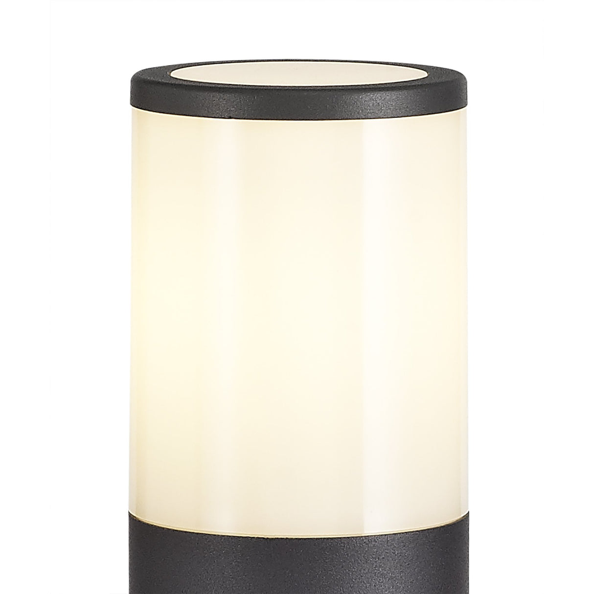 Opal Glow Anthracite Outdoor Post Lamp - 45cm, E27, IP54, 2-Year Warranty
