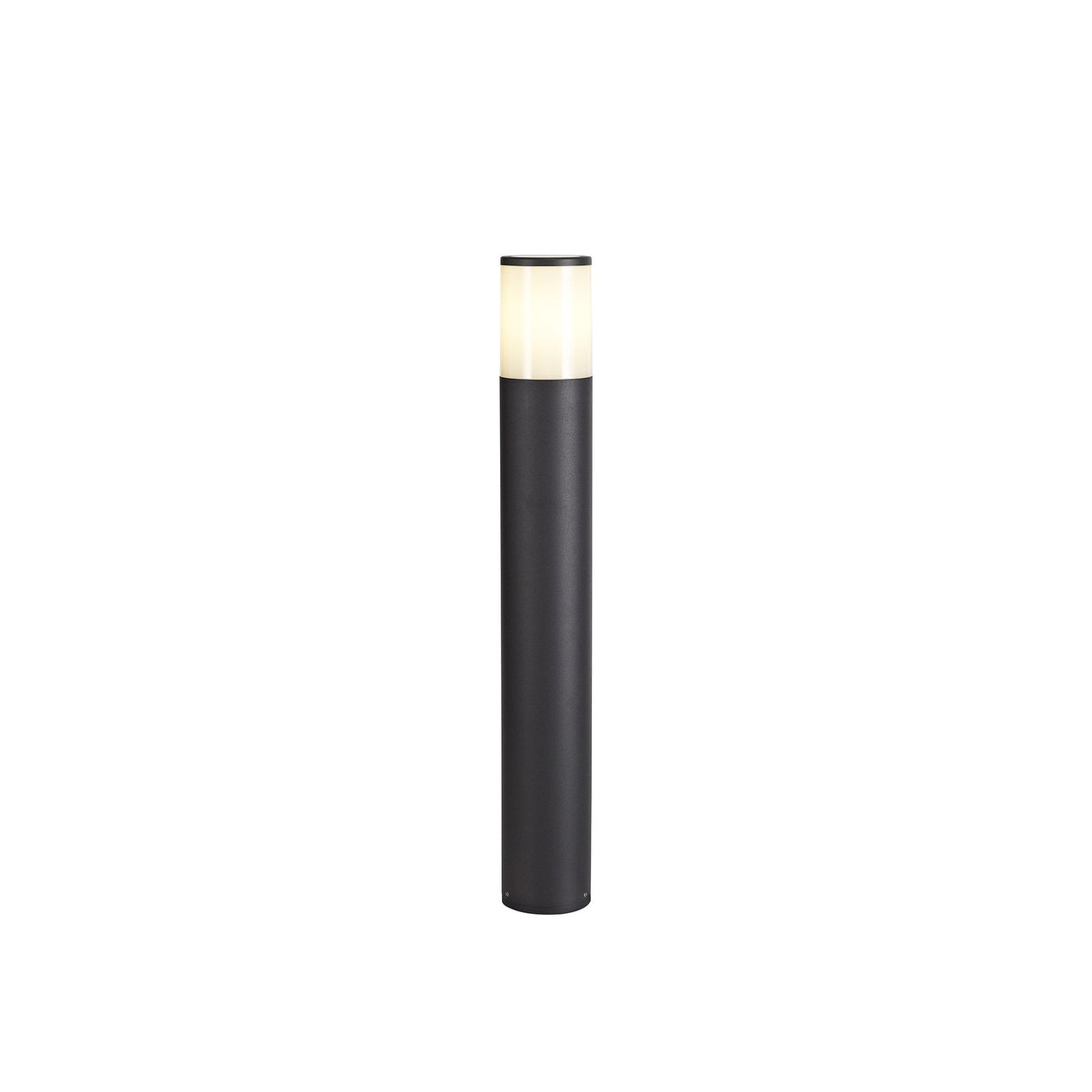 Anthracite 65cm Outdoor Post Light, Smoked Shade, E27 IP54, 2-Year Warranty