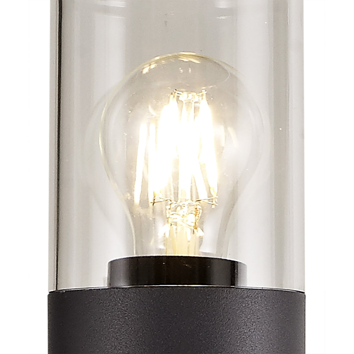 90cm Outdoor Post Light, E27, IP54, Anthracite & Clear, 2-Year Warranty