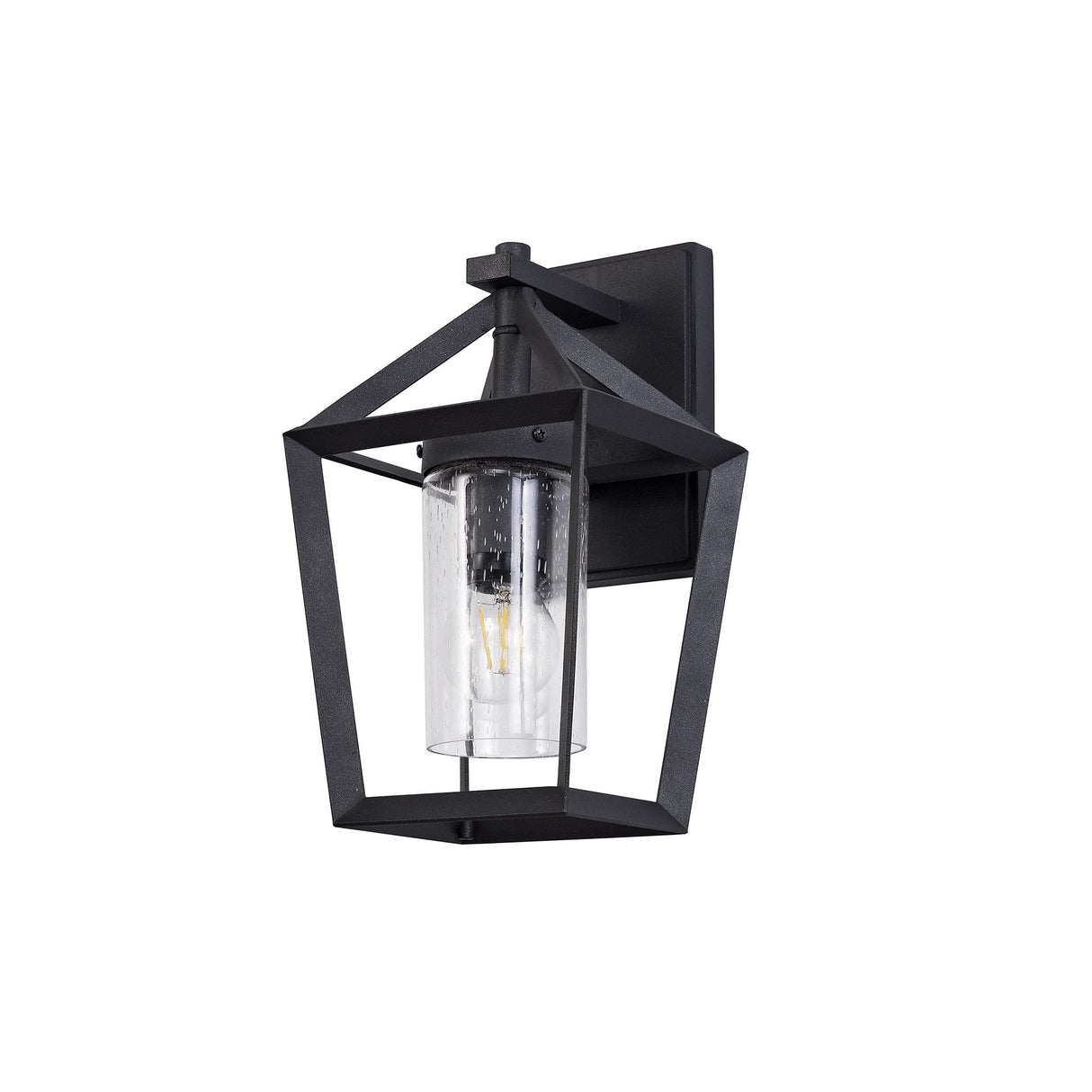 Anthracite Outdoor Wall Lamp with Clear Raindrop Glass, 1 x E27, IP54 Rating, 2-Year Warranty