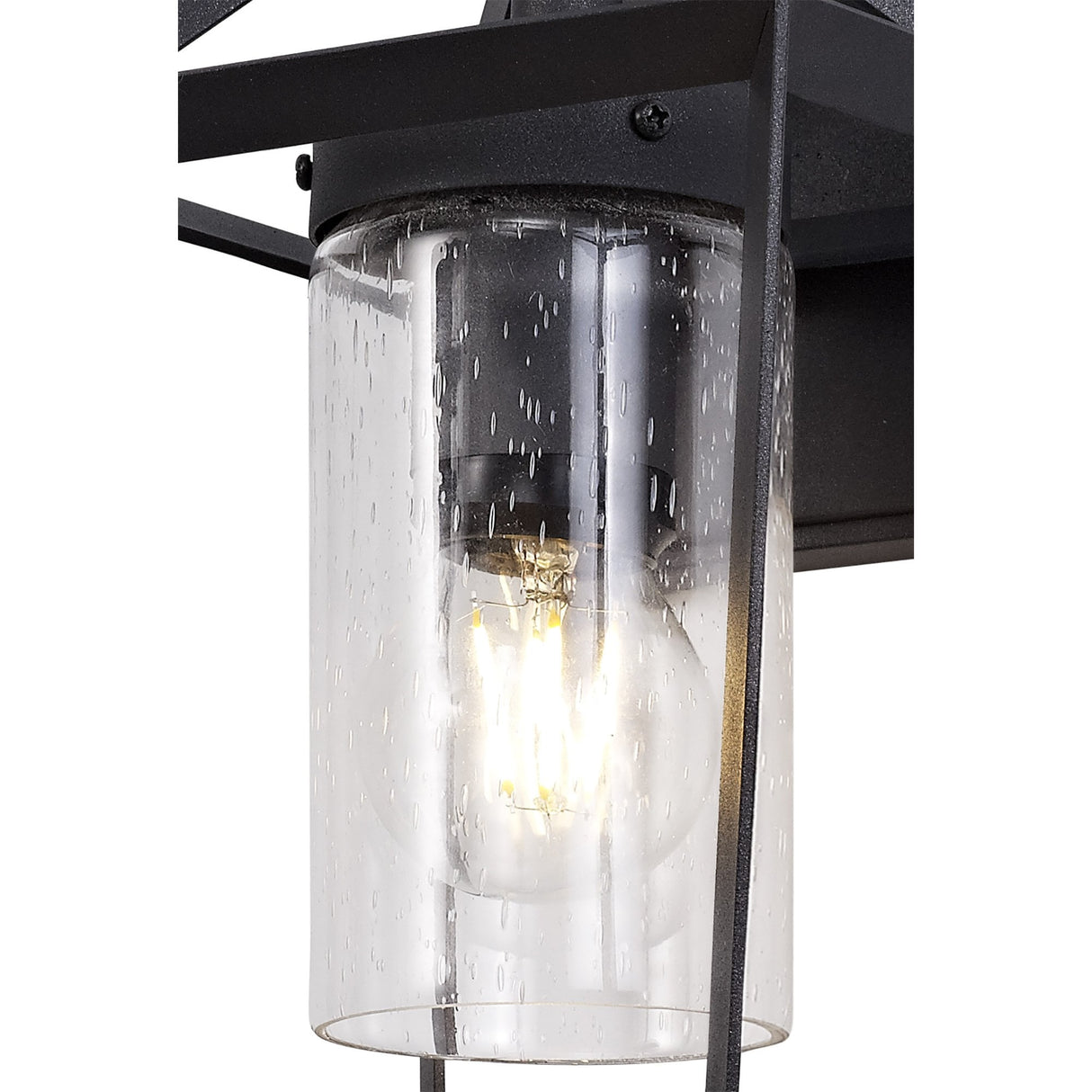 Anthracite Outdoor Wall Lamp with Clear Raindrop Glass, 1 x E27, IP54 Rating, 2-Year Warranty