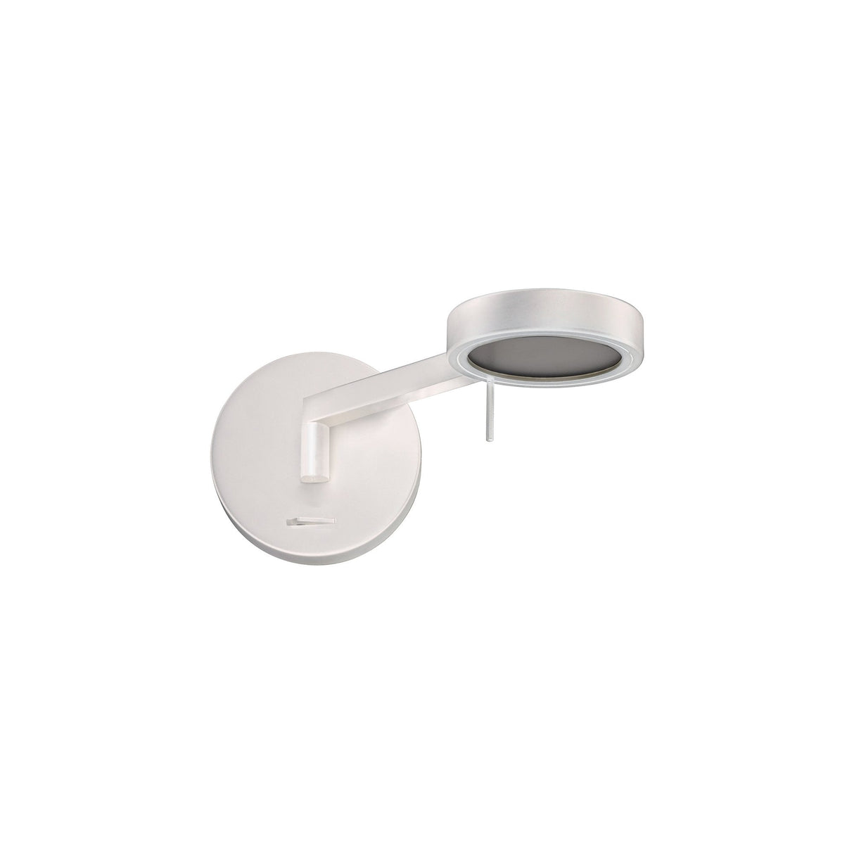 Contemporary Adjustable Wall Lamp with Integrated LED in Sand White Finish, 3-Year Warranty