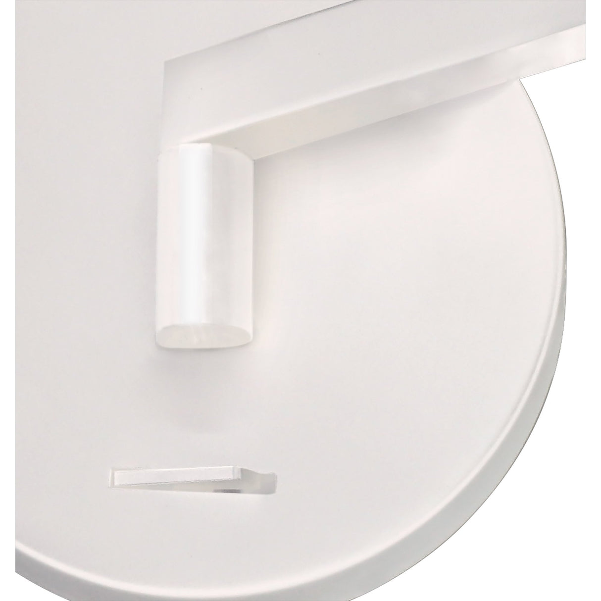 Contemporary Adjustable Wall Lamp with Integrated LED in Sand White Finish, 3-Year Warranty