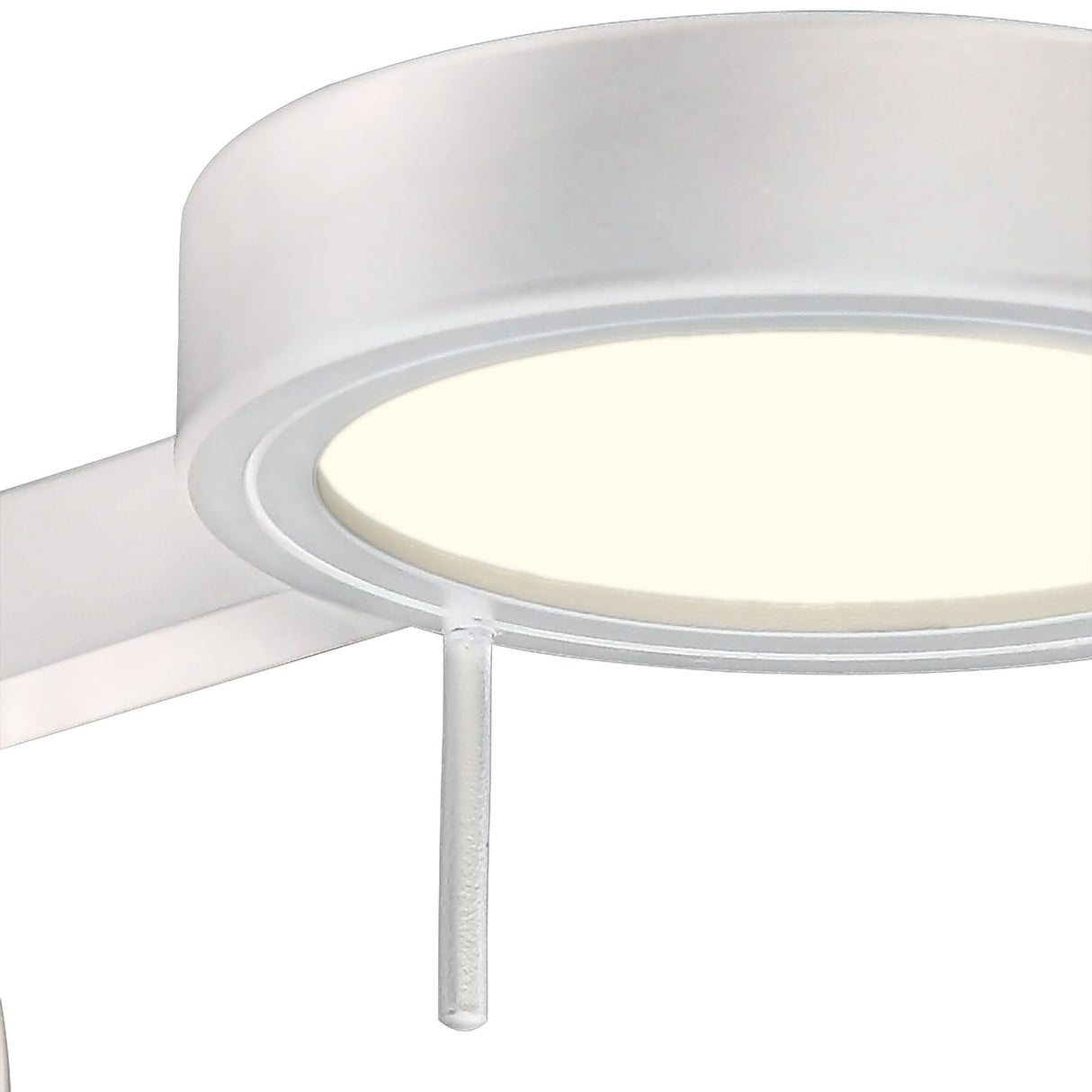 Contemporary Adjustable Wall Lamp with Integrated LED in Sand White Finish, 3-Year Warranty