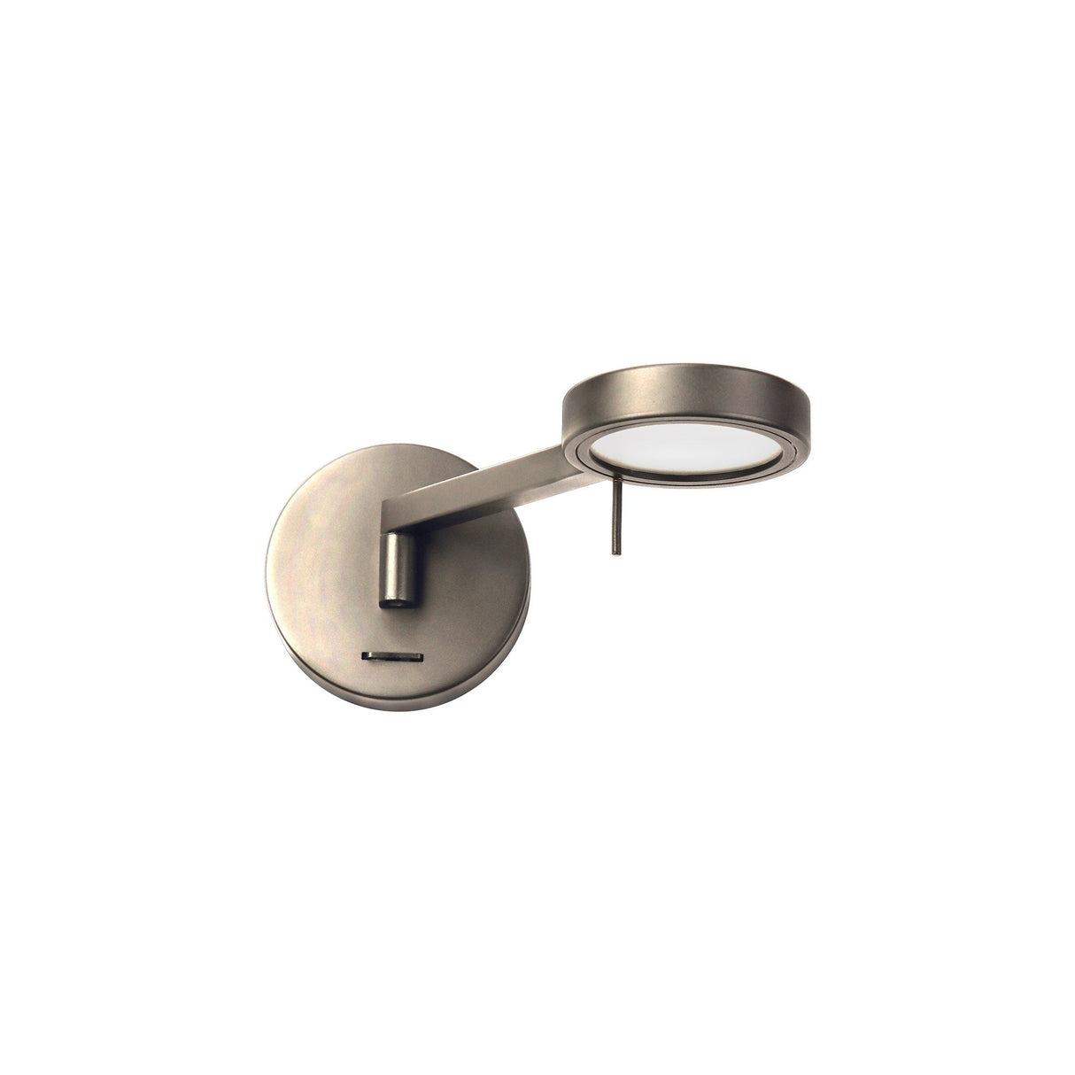 Satin Nickel Adjustable Wall Lamp with Integrated LED - 8W, 3000K Warm White, 3-Year Warranty